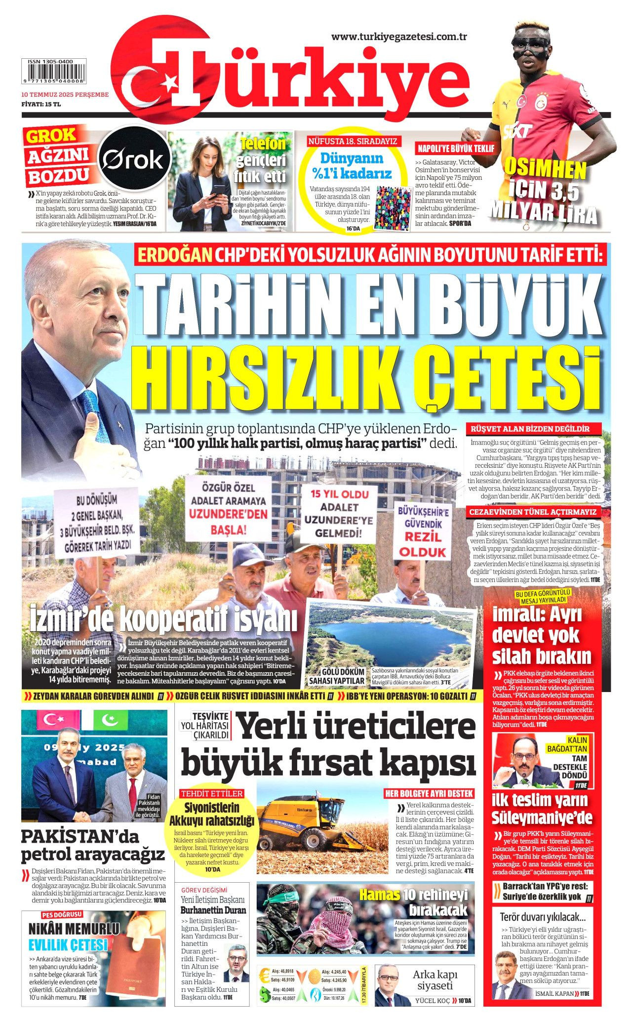 Öcalan'ın 7 dakikalık video mesajı manşetlerde! Hangi gazete nasıl gördü? Önemli mesajlar gizli... - Sayfa 14