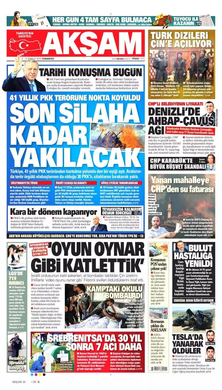 Tarihi gün manşetlerde... 40 yıl 10 ay 26 gün sonra acılara veda, barış ateşi yandı - Sayfa 6