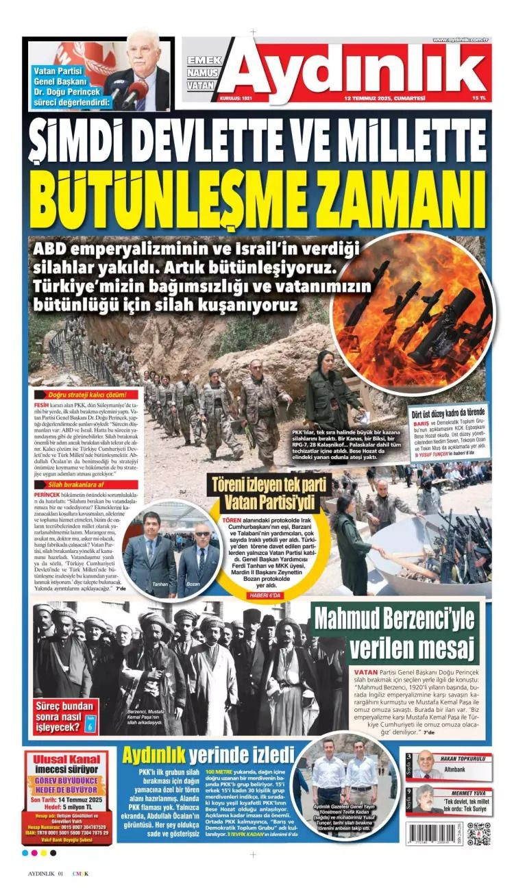 Tarihi gün manşetlerde... 40 yıl 10 ay 26 gün sonra acılara veda, barış ateşi yandı - Sayfa 8