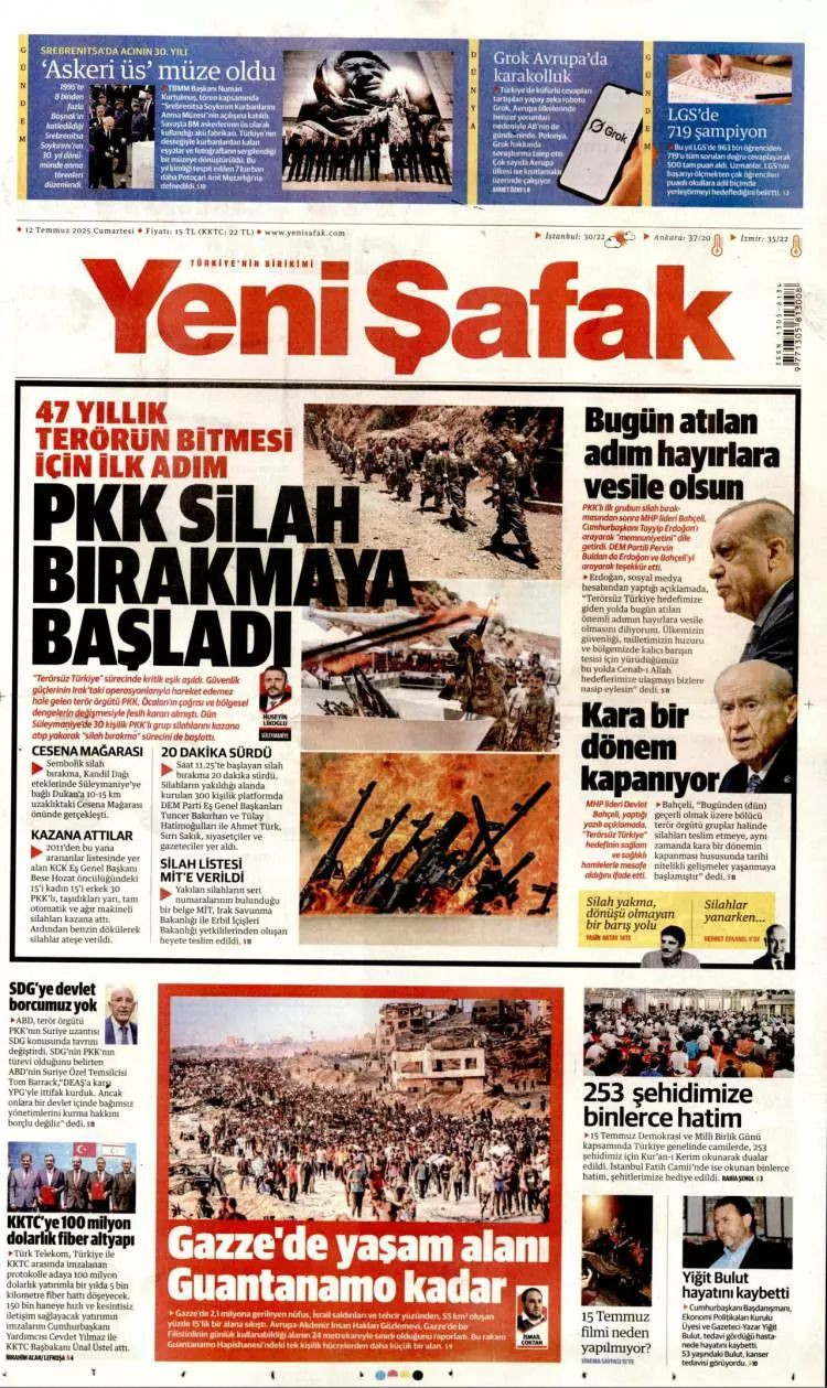 Tarihi gün manşetlerde... 40 yıl 10 ay 26 gün sonra acılara veda, barış ateşi yandı - Sayfa 2