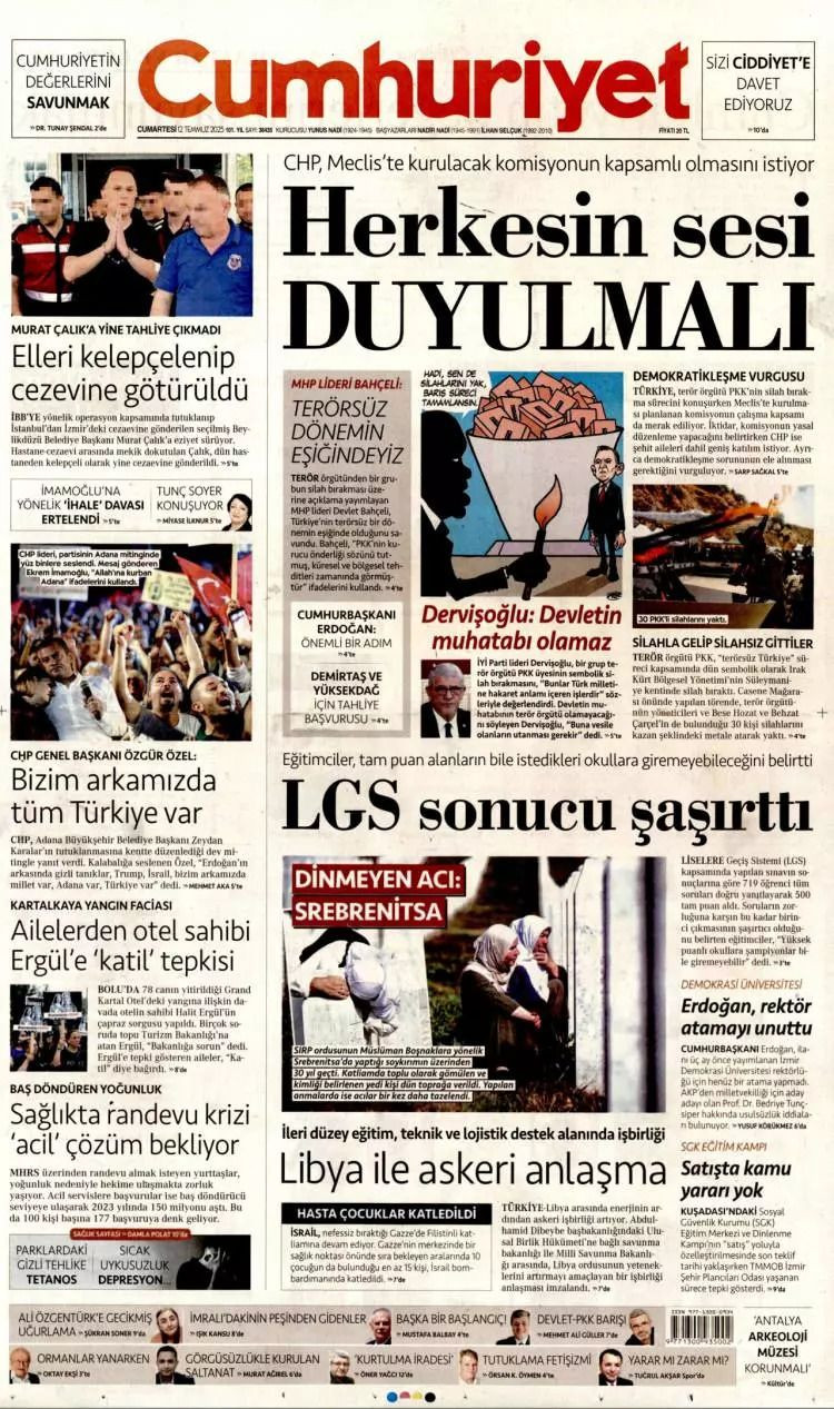 Tarihi gün manşetlerde... 40 yıl 10 ay 26 gün sonra acılara veda, barış ateşi yandı - Sayfa 4