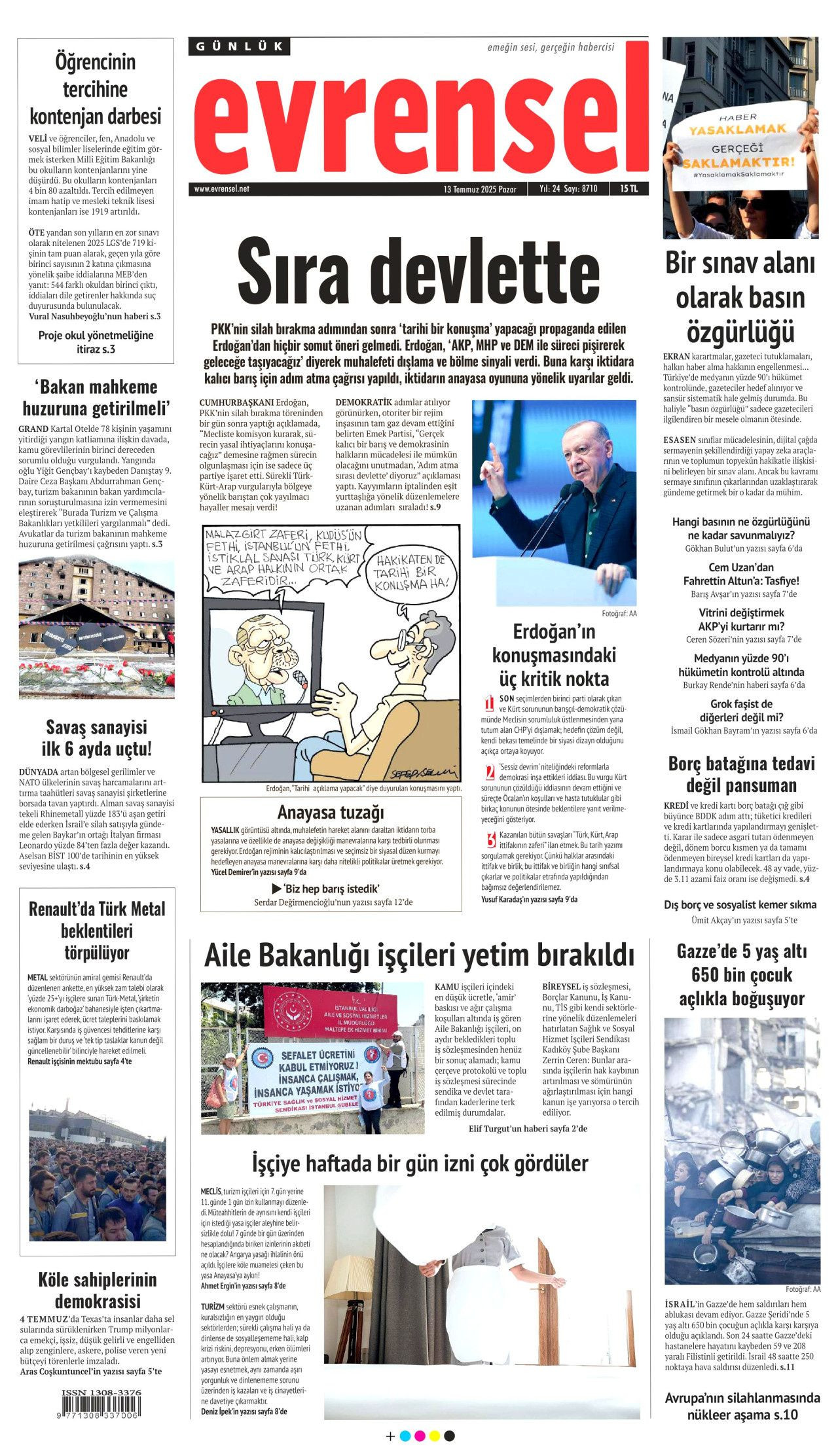 Yeni dönemi ilan etti... Cumhurbaşkanı Erdoğan'ın tarihi konuşması manşetlerde! - Sayfa 11