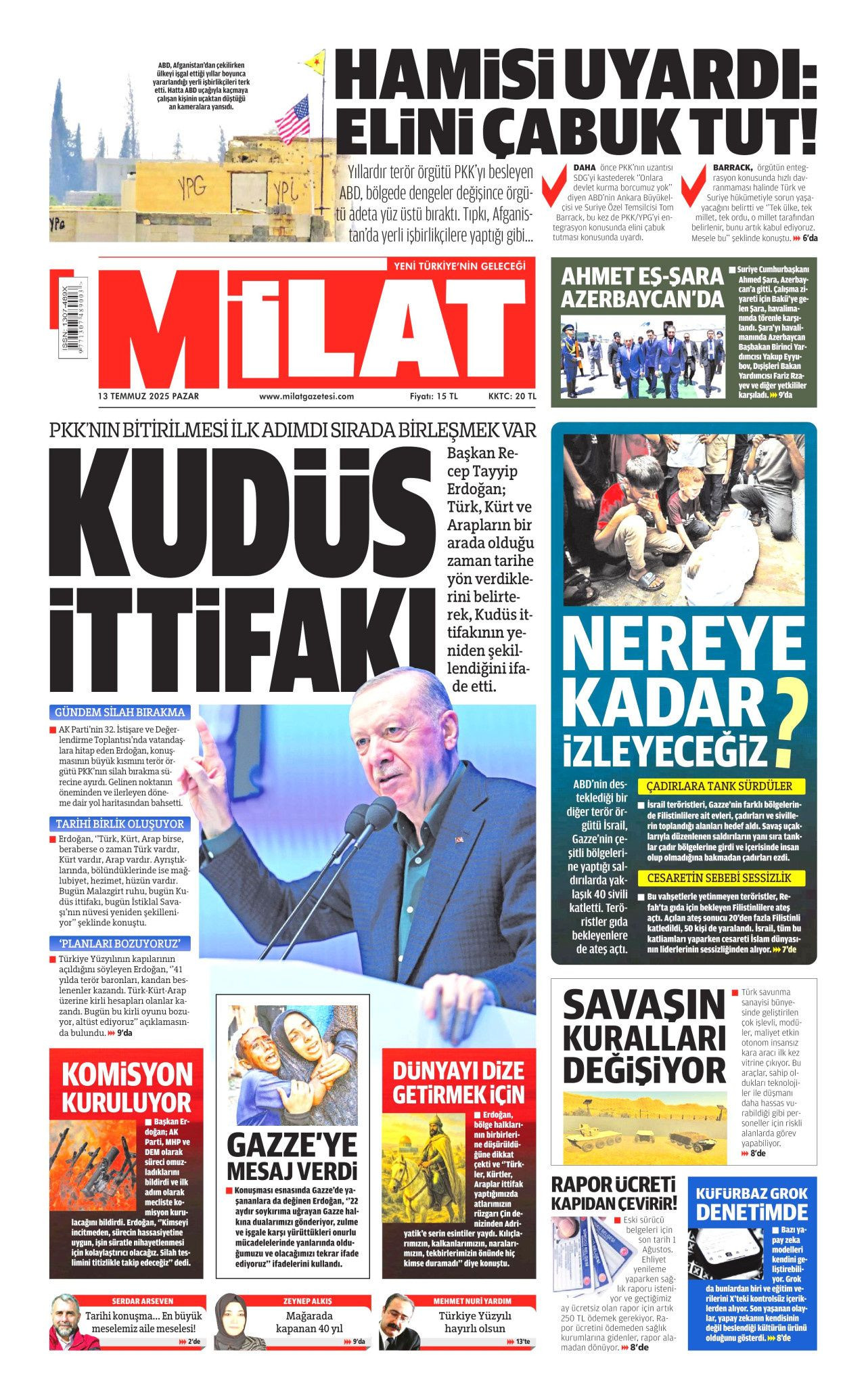 Yeni dönemi ilan etti... Cumhurbaşkanı Erdoğan'ın tarihi konuşması manşetlerde! - Sayfa 18