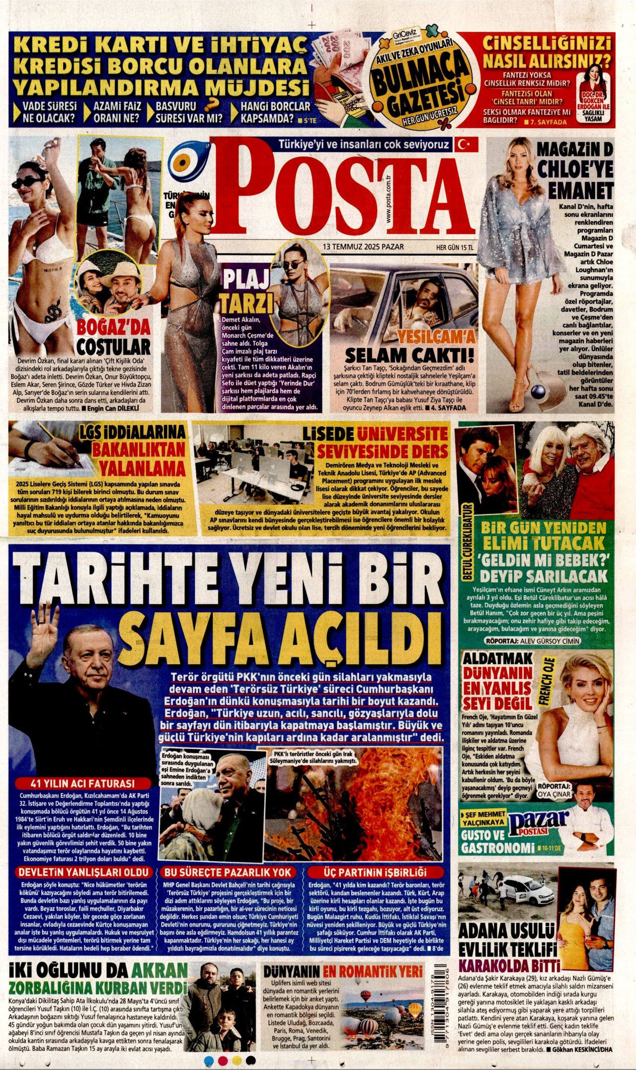 Yeni dönemi ilan etti... Cumhurbaşkanı Erdoğan'ın tarihi konuşması manşetlerde! - Sayfa 19