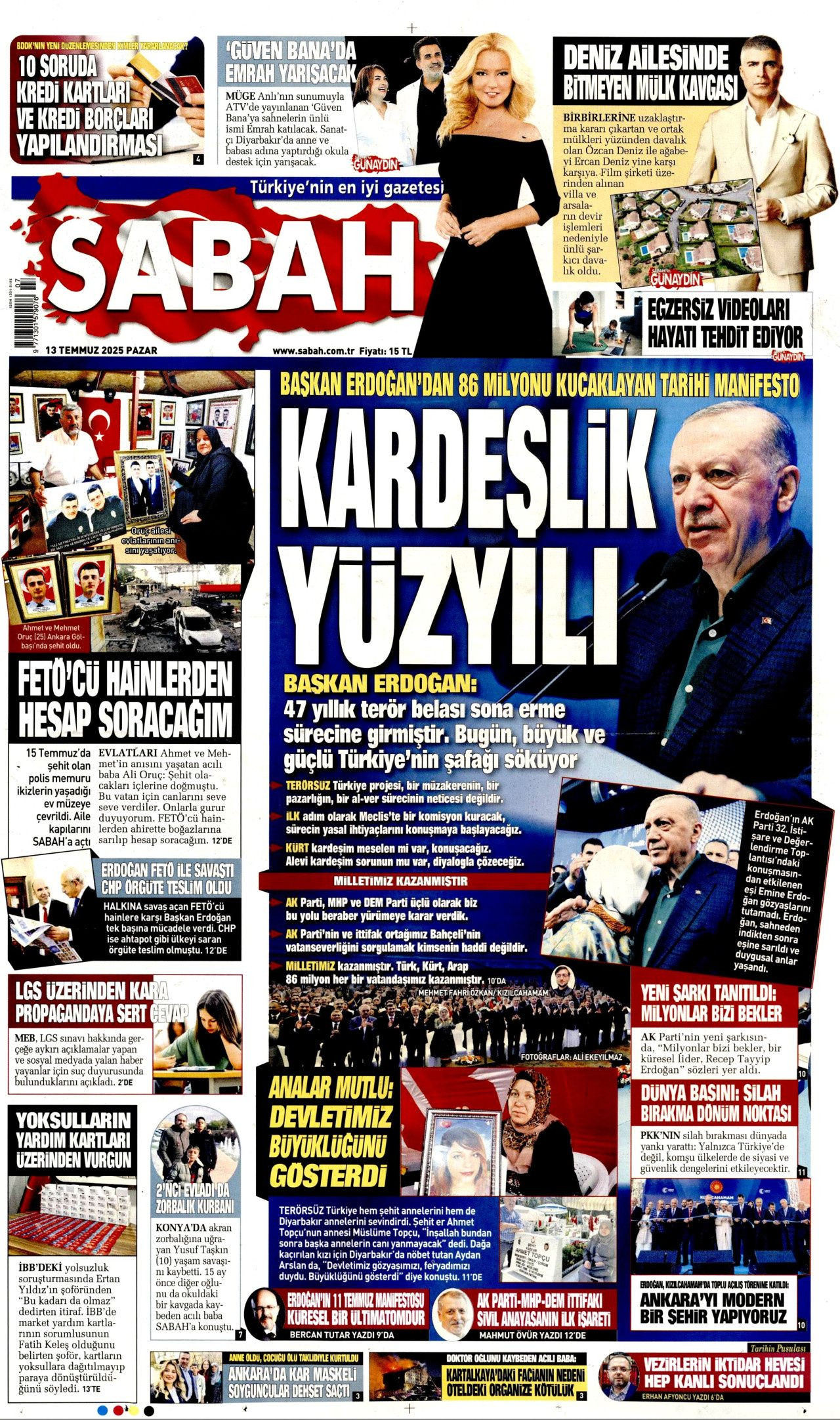 Yeni dönemi ilan etti... Cumhurbaşkanı Erdoğan'ın tarihi konuşması manşetlerde! - Sayfa 7