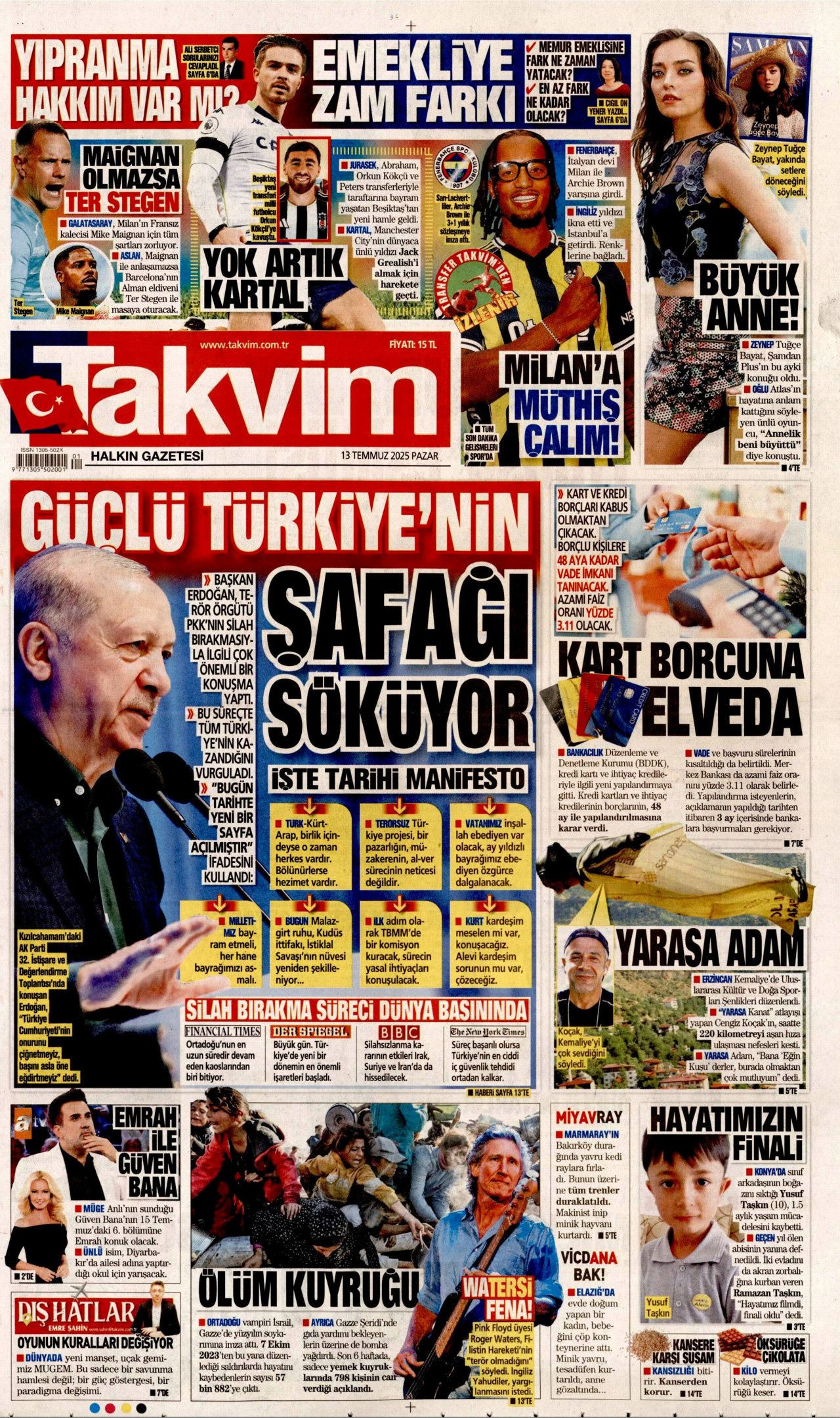 Yeni dönemi ilan etti... Cumhurbaşkanı Erdoğan'ın tarihi konuşması manşetlerde! - Sayfa 20