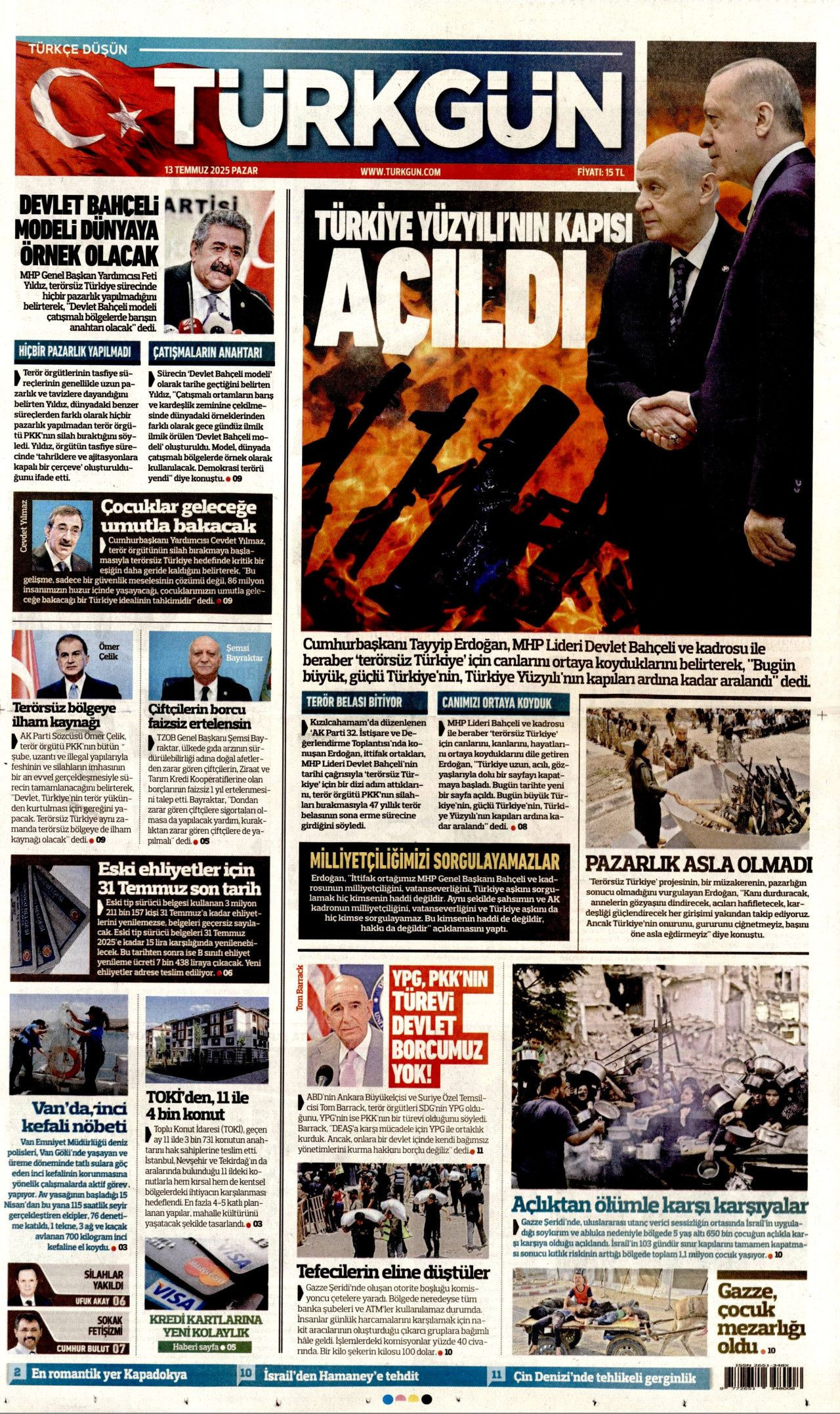 Yeni dönemi ilan etti... Cumhurbaşkanı Erdoğan'ın tarihi konuşması manşetlerde! - Sayfa 9