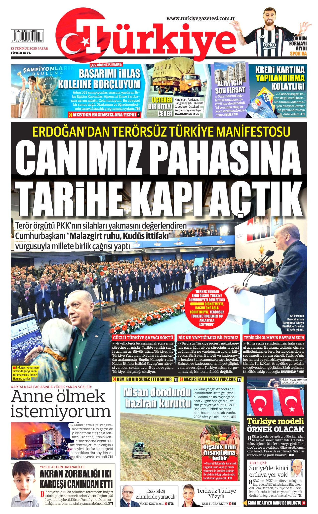 Yeni dönemi ilan etti... Cumhurbaşkanı Erdoğan'ın tarihi konuşması manşetlerde! - Sayfa 8