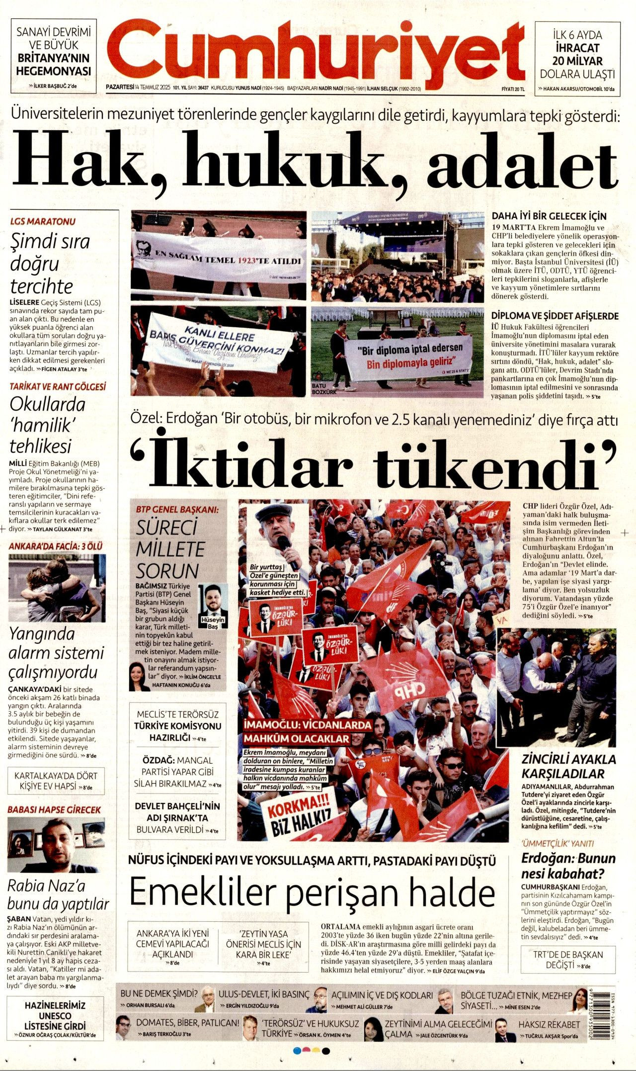 Şimdi sıra Meclis'te: Komisyon yaz boyunca çalışacak... Gözler Çarşamba gününde! - Sayfa 16