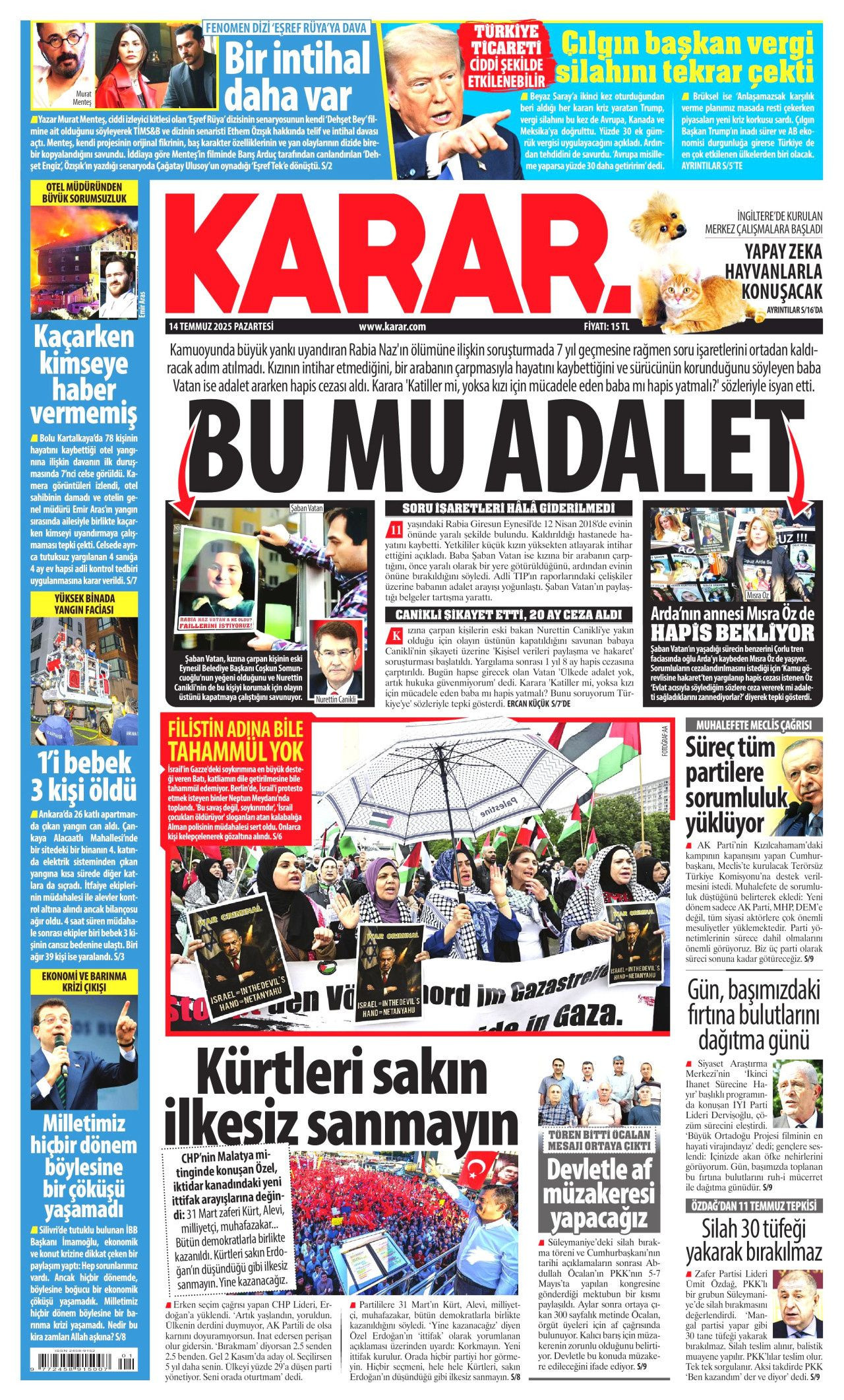 Şimdi sıra Meclis'te: Komisyon yaz boyunca çalışacak... Gözler Çarşamba gününde! - Sayfa 12