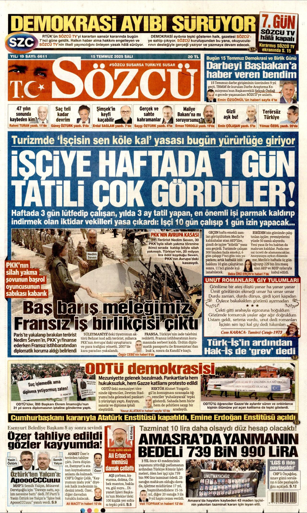 15 Temmuz'da ne büyük bir bela atlatmışız! Hain darbe girişiminin 9. yılında gazete manşetleri... - Sayfa 3