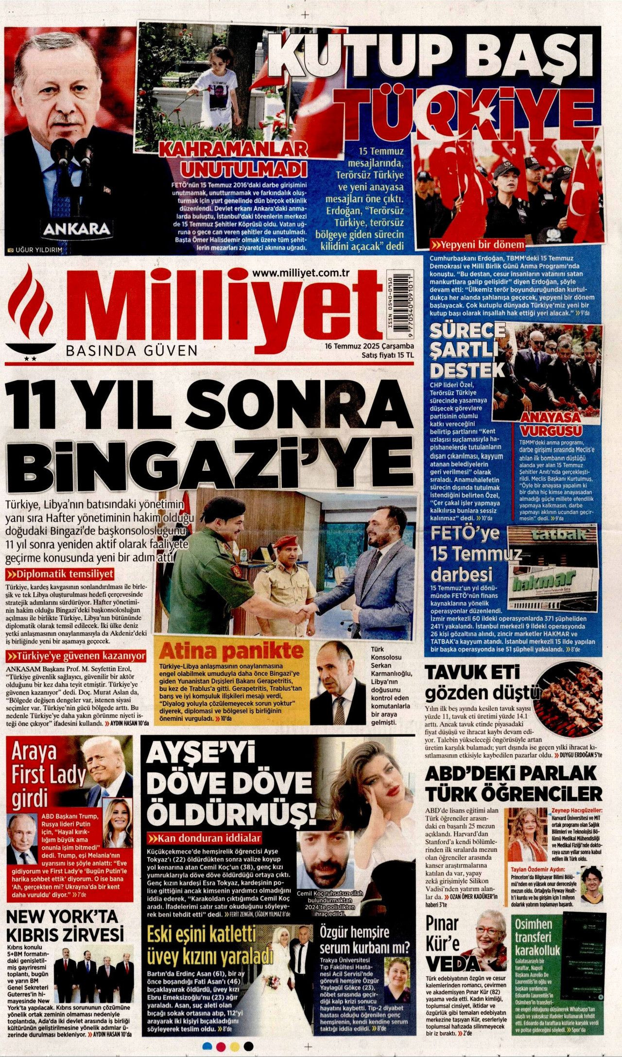 11 yıl sonra Bingazi'ye! Türkiye'nin stratejik hamlesi manşetlerde... - Sayfa 1