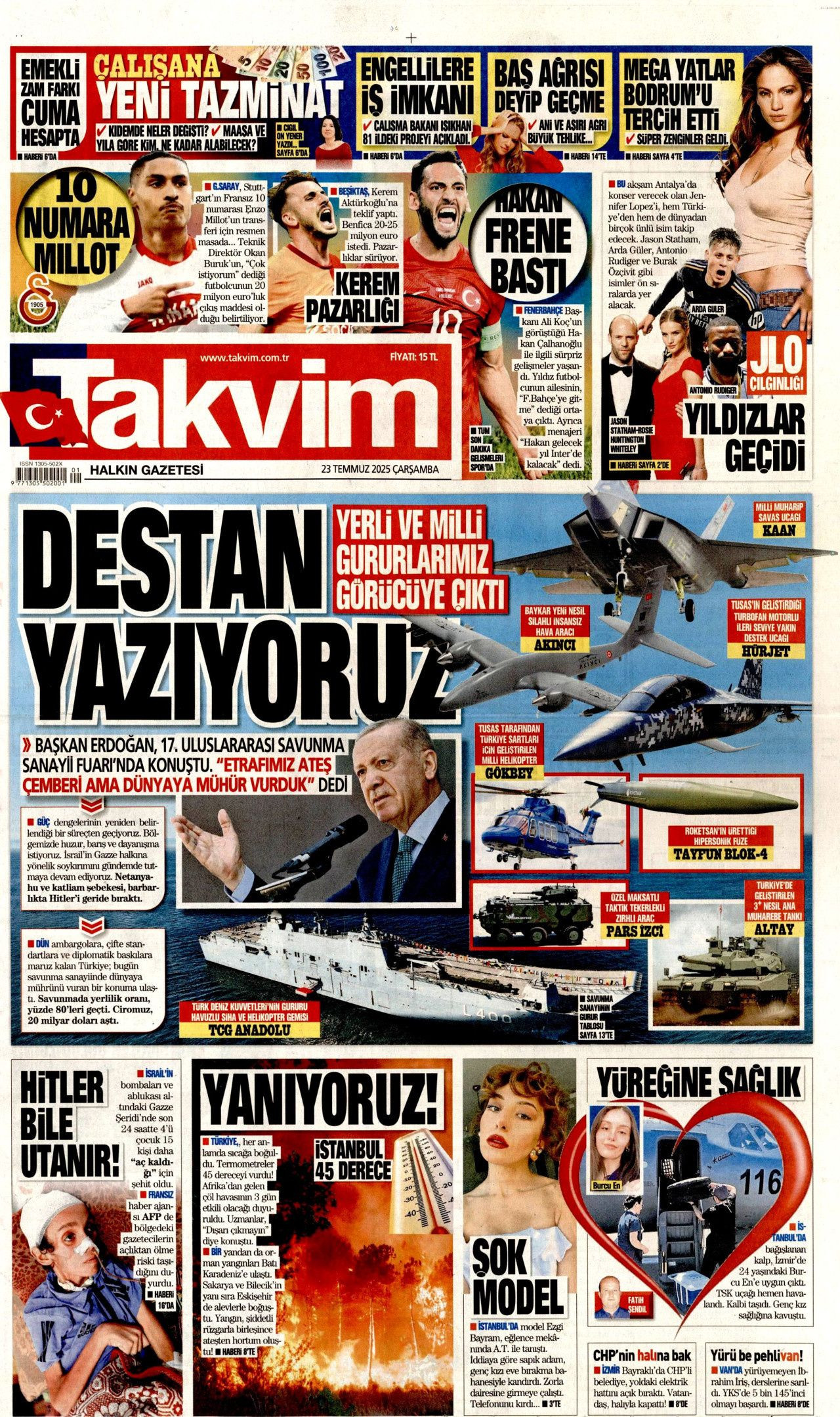 Türkiye kendi kanatlarıyla uçuyor! Yerli ve milli gururlarımız gazete manşetlerinde... - Sayfa 20