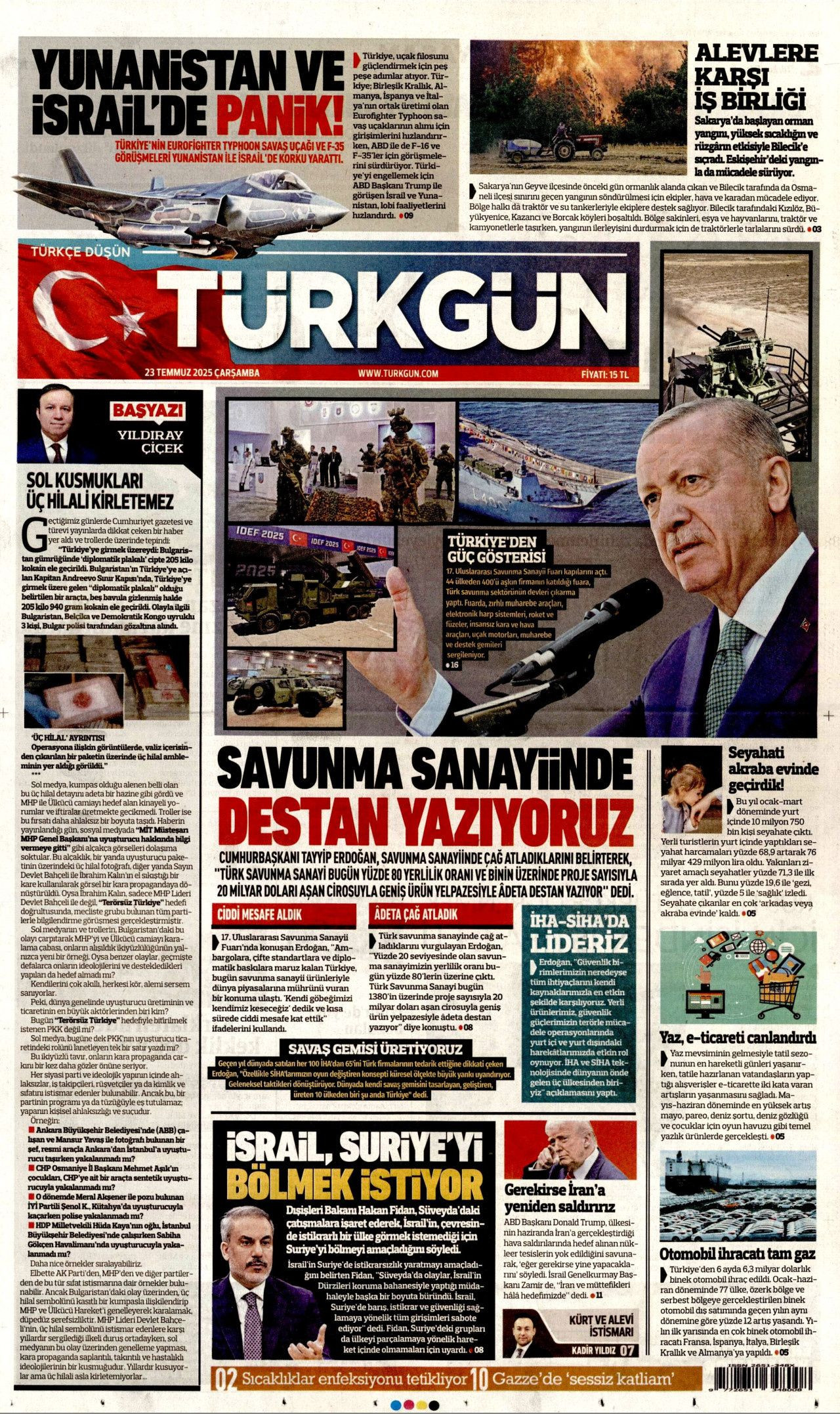 Türkiye kendi kanatlarıyla uçuyor! Yerli ve milli gururlarımız gazete manşetlerinde... - Sayfa 9