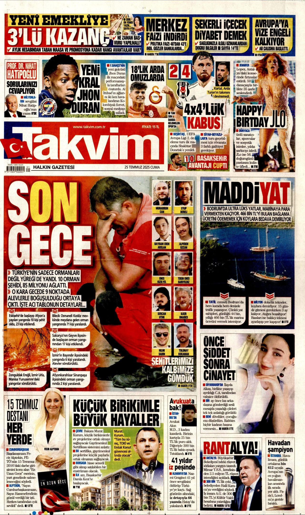 Yeşil vatanın kahramanları manşetlerde... Hikayeleri de yürek yaktı! - Sayfa 15