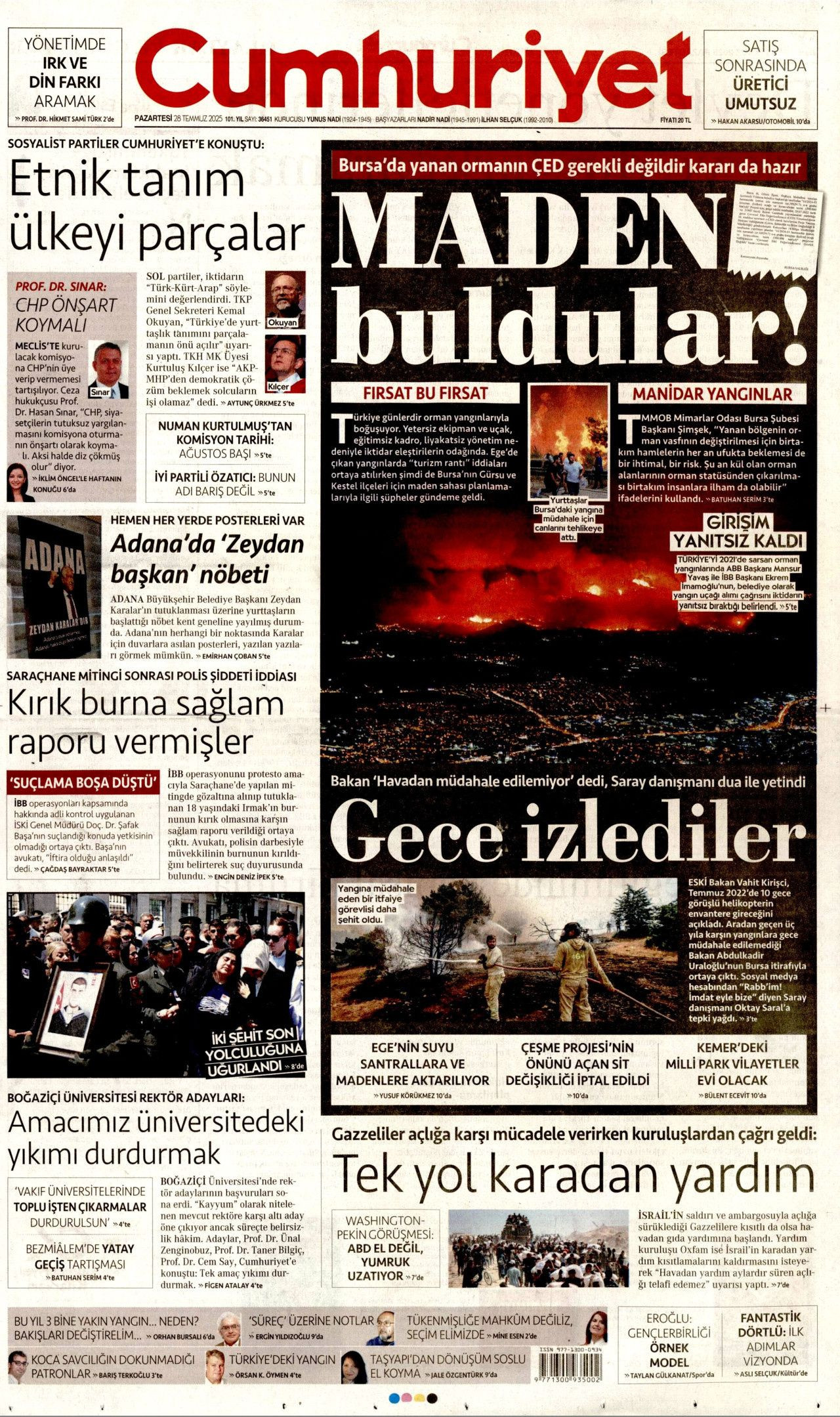 Ayağı alçıda olmasına rağmen göreve koşan itfaiyeci şehit oldu! Ramazan Şaşkın'ın kahramanlığı manşetlerde... - Sayfa 4