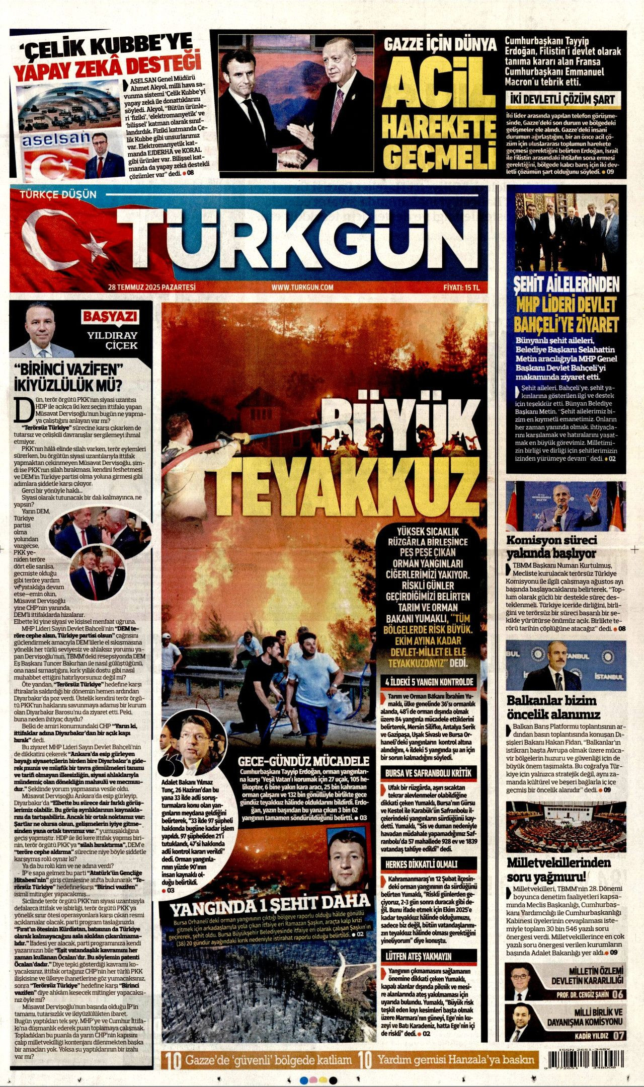 Ayağı alçıda olmasına rağmen göreve koşan itfaiyeci şehit oldu! Ramazan Şaşkın'ın kahramanlığı manşetlerde... - Sayfa 2