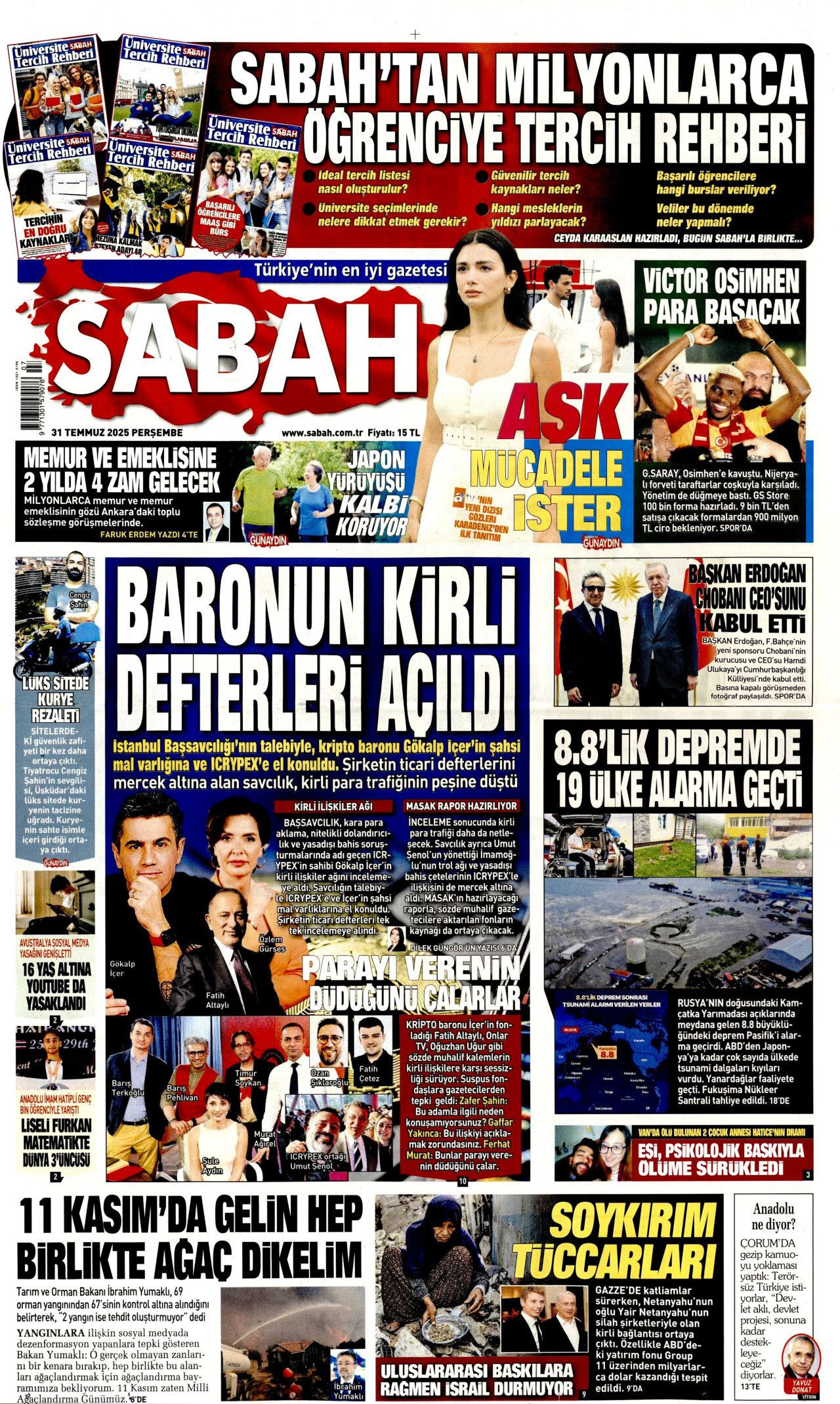 Aç çocuklara yenildiler! Gazze'deki insanlık dışı görüntüler İsrail'i yalnızlaştırıyor... 31 Temmuz Perşembe gazete manşetleri! - Sayfa 2