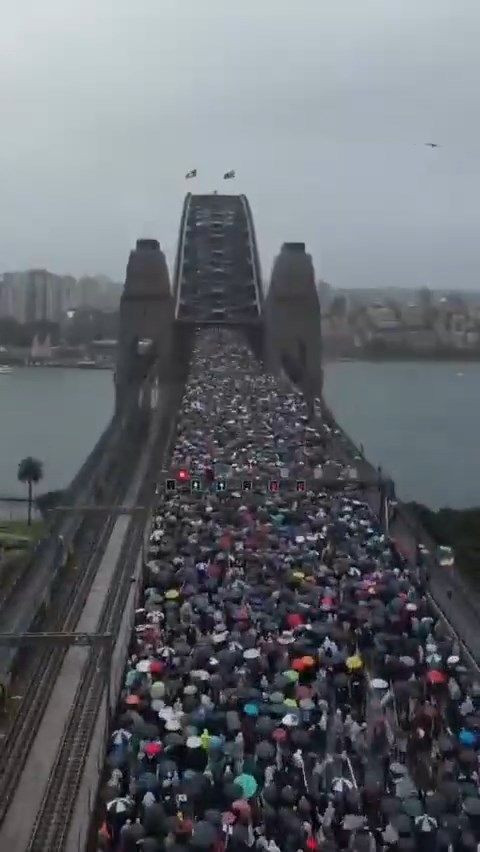 Sidney'de Gazze yürüyüşü... 100 bin kişi ünlü köprüyü kapattı: "Özgür Filistin" - Sayfa 4