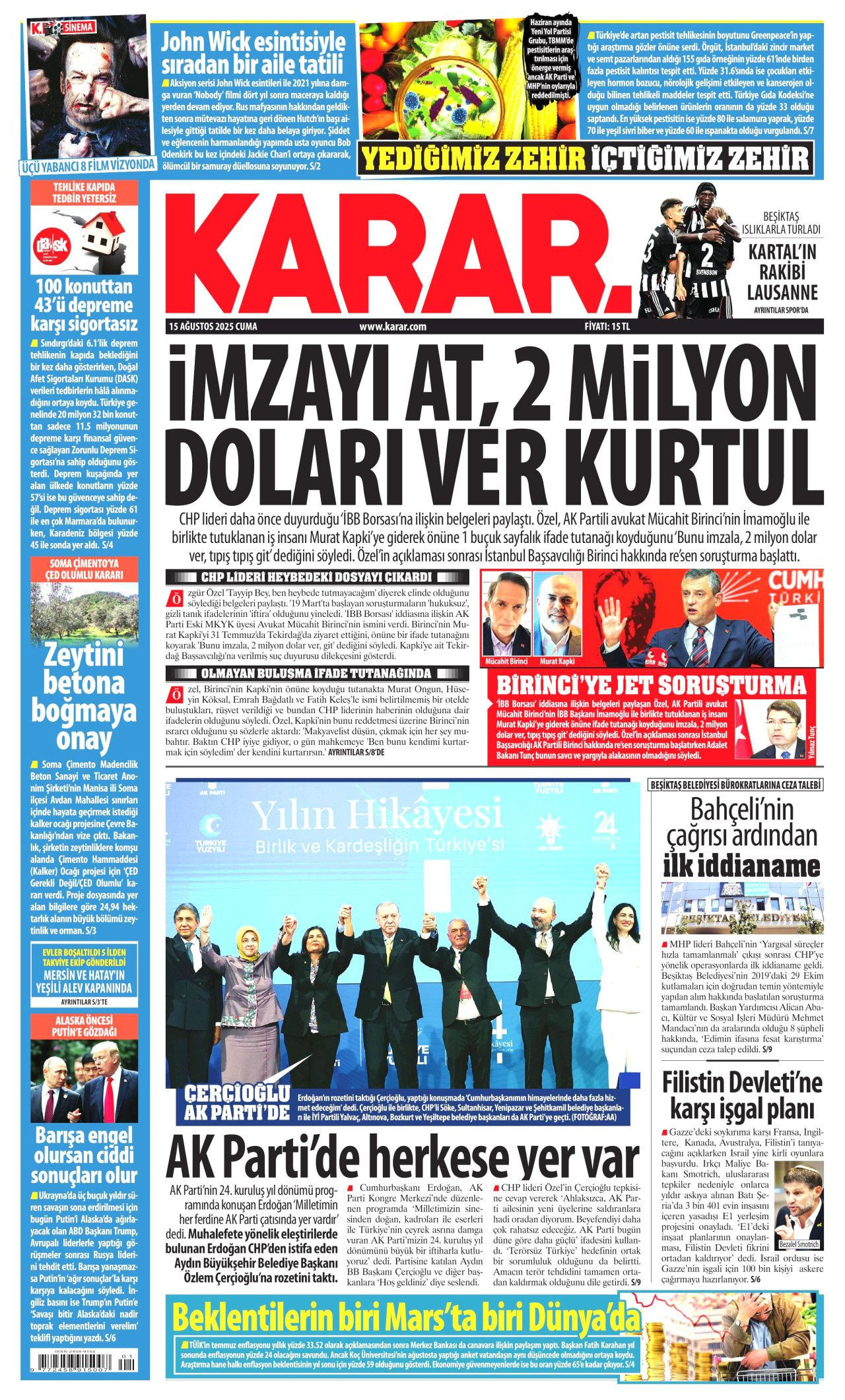 Topuklu Efe'ye AK Parti rozeti! Dikkat çeken transfer manşetlerde! Hangi gazete nasıl gördü? - Sayfa 4