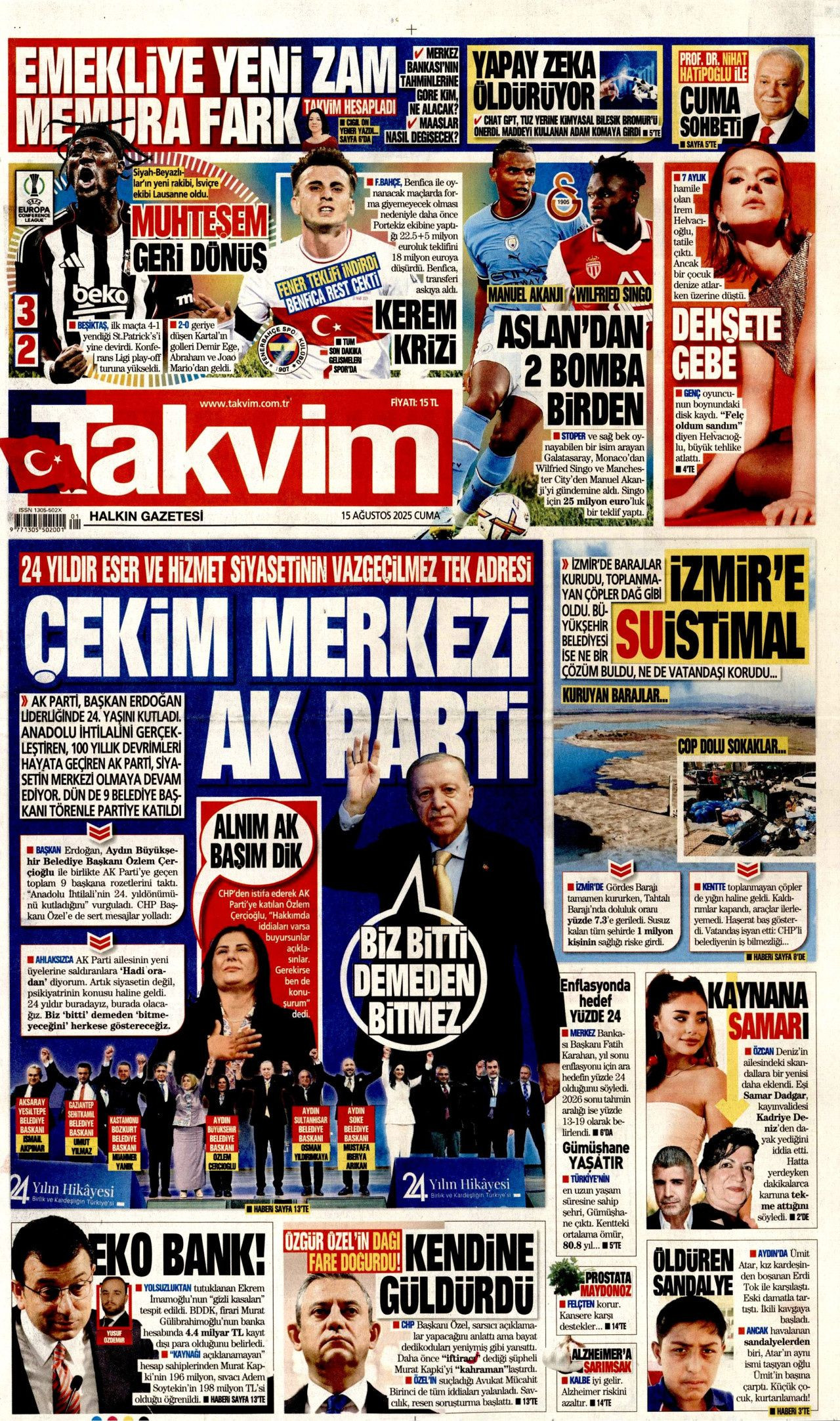 Topuklu Efe'ye AK Parti rozeti! Dikkat çeken transfer manşetlerde! Hangi gazete nasıl gördü? - Sayfa 19