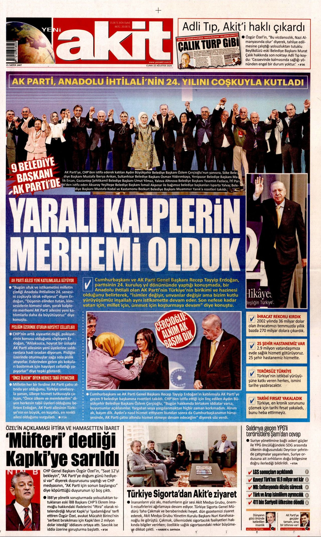 Topuklu Efe'ye AK Parti rozeti! Dikkat çeken transfer manşetlerde! Hangi gazete nasıl gördü? - Sayfa 15