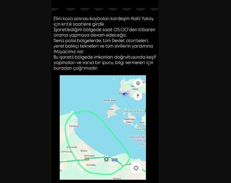 Marmara Denizi’nde kayıp iş insanı Halit Yukay için seferberlik! Kıvanç Tatlıtuğ "Çok kritik saatlere girdik!" diyerek 4 noktayı işaret etti! - Sayfa 14