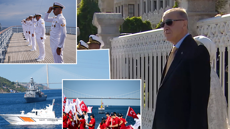 9 gemi tek yürek, Mavi Vatan coşkusu... Cumhurbaşkanı Erdoğan, Boğaz’daki geçit töreninde Savarona ve TCG Anadolu’yu selamladı - Sayfa 2