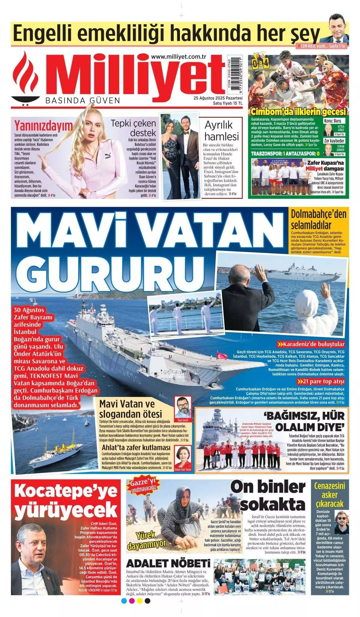 Boğaz'da zafer geçişi manşetlerde! Mavi Vatan gururu... - Sayfa 2