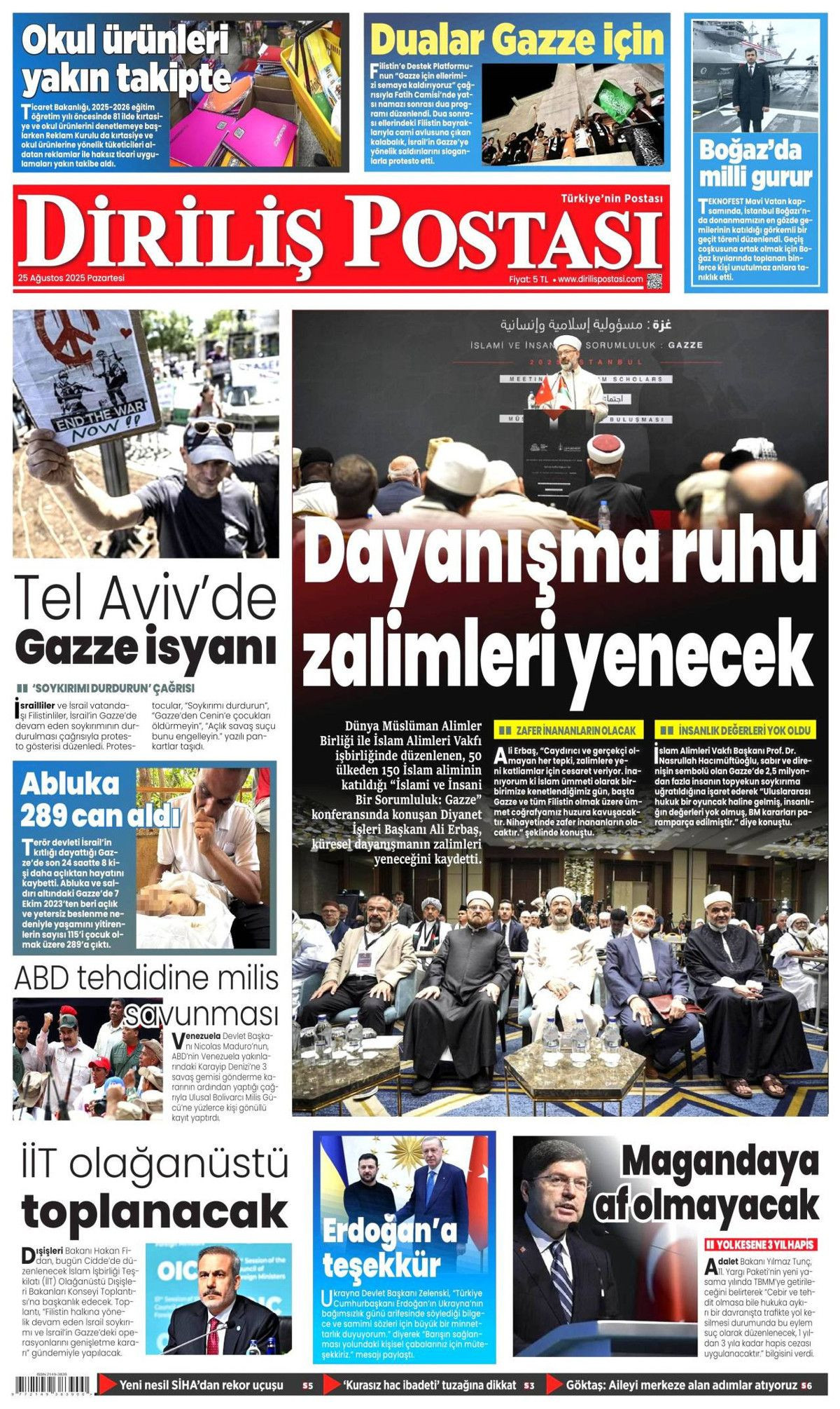 Boğaz'da zafer geçişi manşetlerde! Mavi Vatan gururu... - Sayfa 18