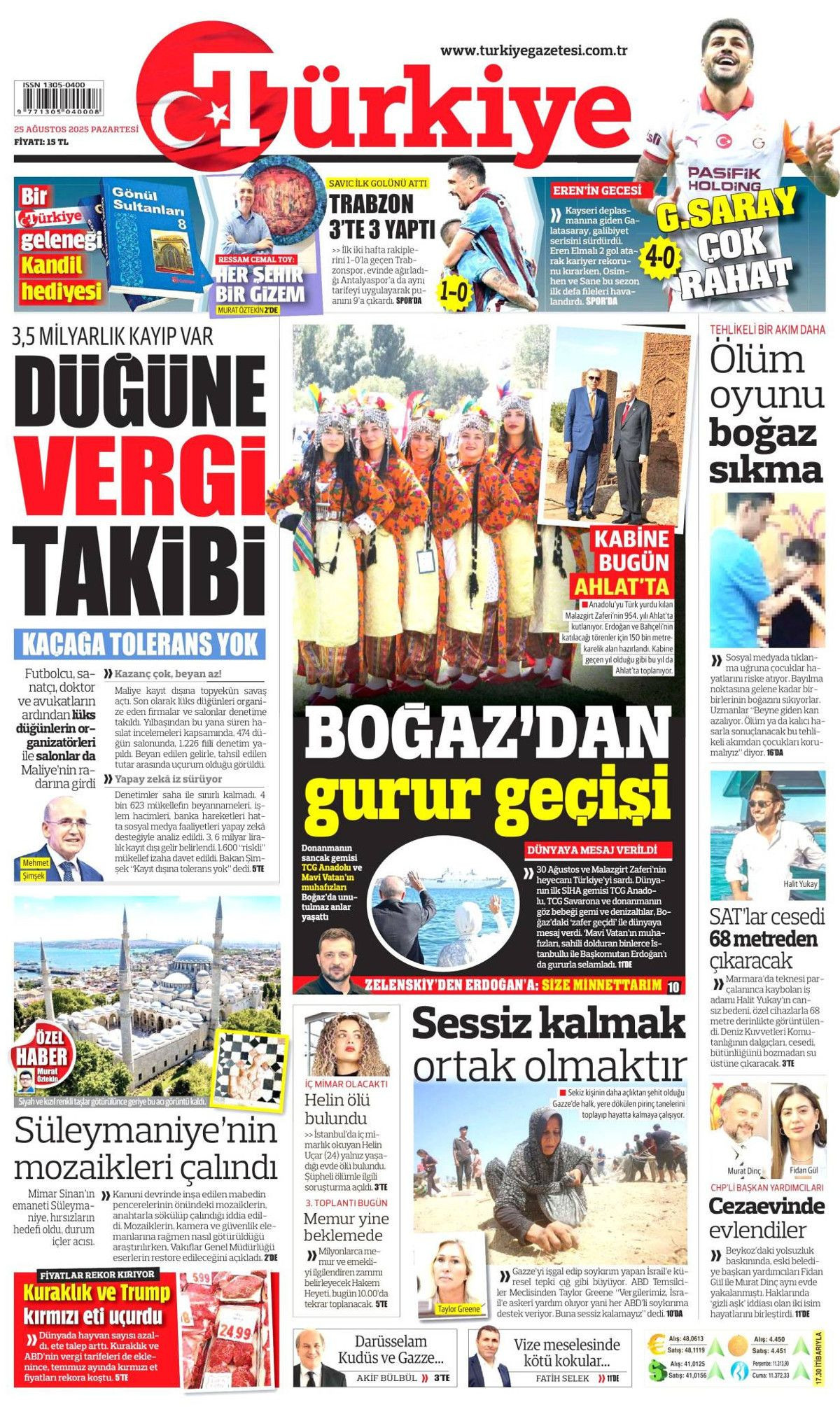 Boğaz'da zafer geçişi manşetlerde! Mavi Vatan gururu... - Sayfa 8