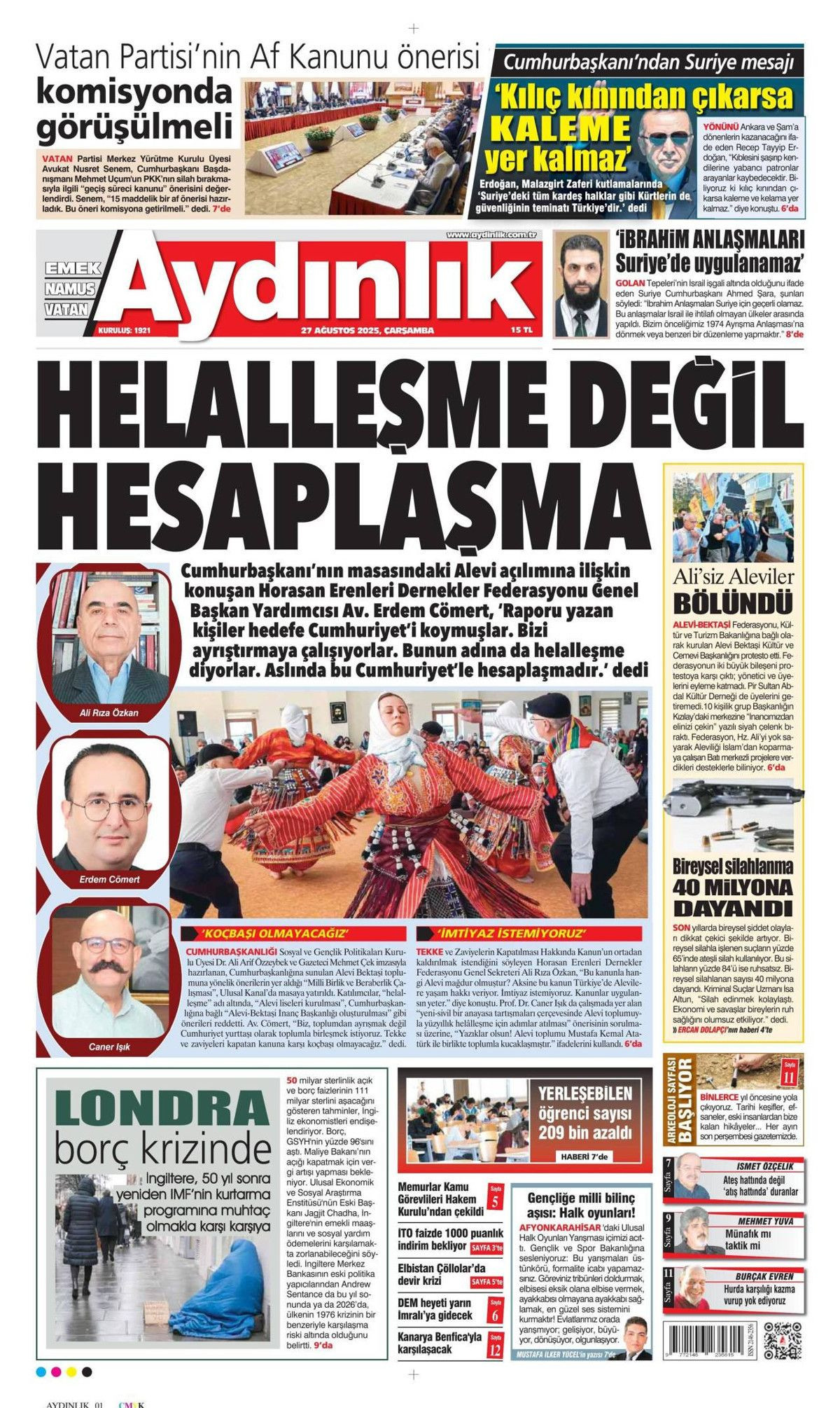 Cumhurbaşkanı Erdoğan'ın YPG'ye "Kılıç kınından çıkarsa kelama yer kalmaz" mesajı manşetlerde! Hangi gazete nasıl gördü? - Sayfa 5