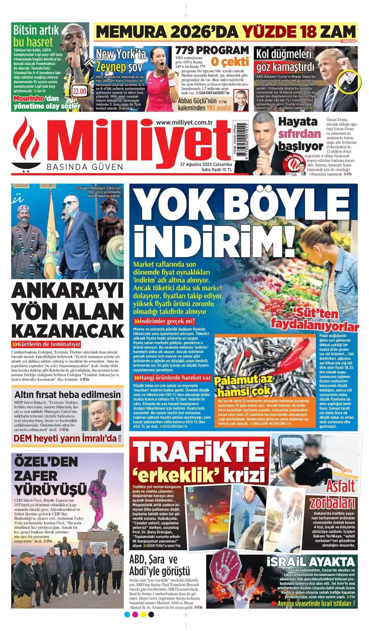 Cumhurbaşkanı Erdoğan'ın YPG'ye "Kılıç kınından çıkarsa kelama yer kalmaz" mesajı manşetlerde! Hangi gazete nasıl gördü? - Sayfa 3