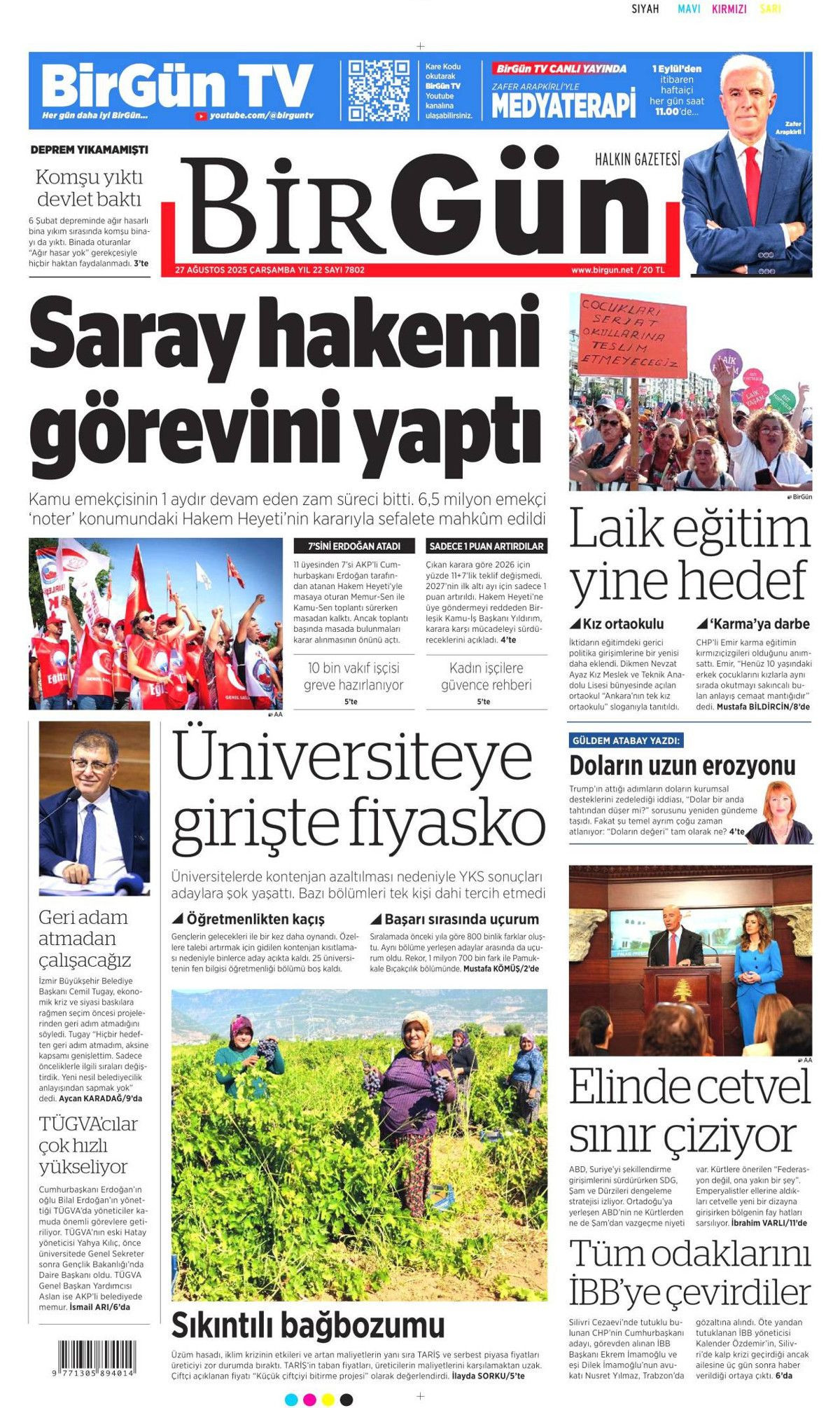 Cumhurbaşkanı Erdoğan'ın YPG'ye "Kılıç kınından çıkarsa kelama yer kalmaz" mesajı manşetlerde! Hangi gazete nasıl gördü? - Sayfa 22