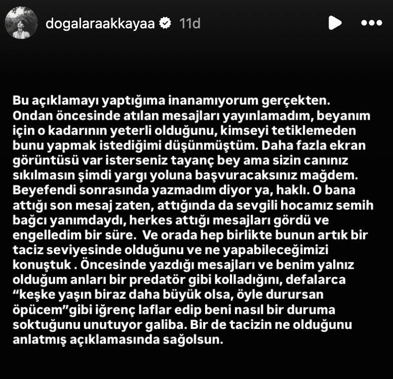 Tayanç Ayaydın'ın taciz iddiasıyla ilgili açıklaması Doğa Lara Akkaya'yı çıldırttı! Bu kez de başka mesajları ifşa etti! ''Öyle durursan öpeceğim'' - Sayfa 5