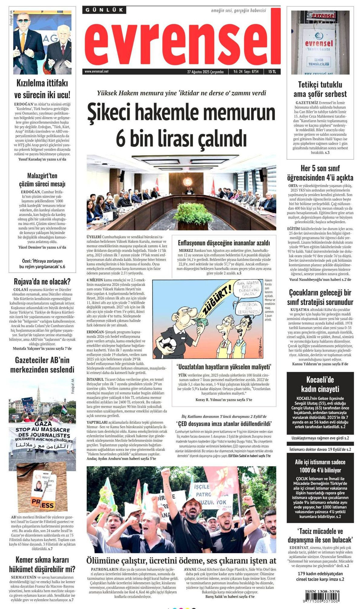 Cumhurbaşkanı Erdoğan'ın YPG'ye "Kılıç kınından çıkarsa kelama yer kalmaz" mesajı manşetlerde! Hangi gazete nasıl gördü? - Sayfa 23