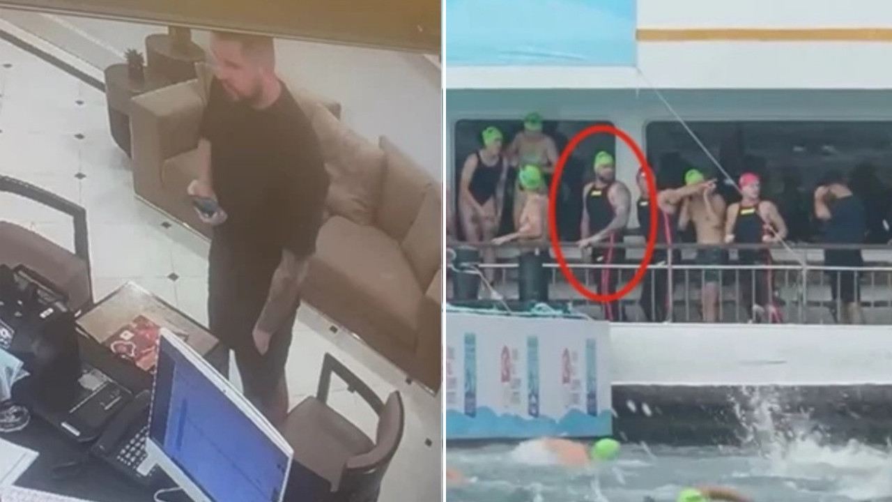 İstanbul Boğazı’nda kaybolan Rus yüzücü Nikolai Svechnikov’un son görüntüleri ortaya çıktı! Otel lobisinden vapura...