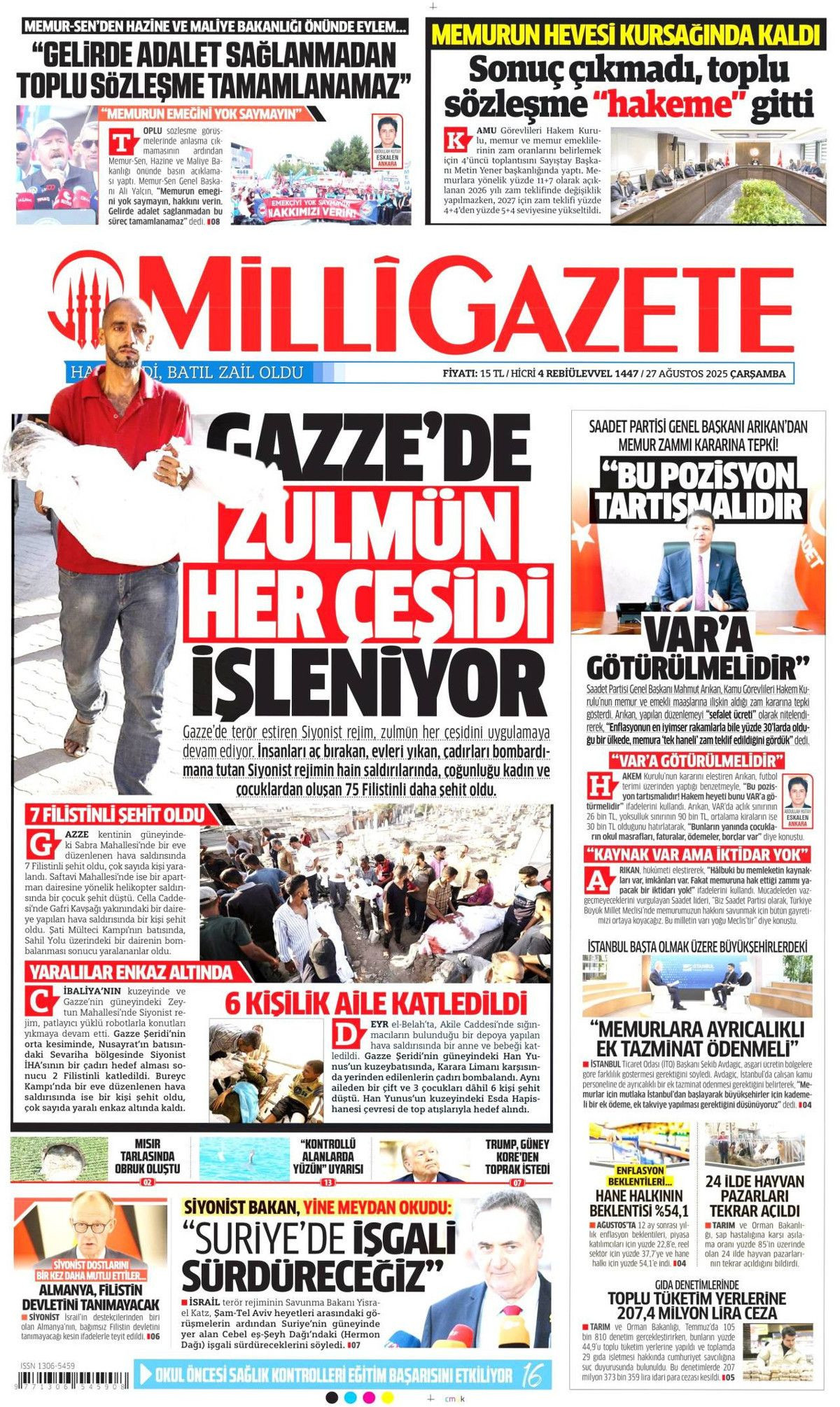 Cumhurbaşkanı Erdoğan'ın YPG'ye "Kılıç kınından çıkarsa kelama yer kalmaz" mesajı manşetlerde! Hangi gazete nasıl gördü? - Sayfa 15
