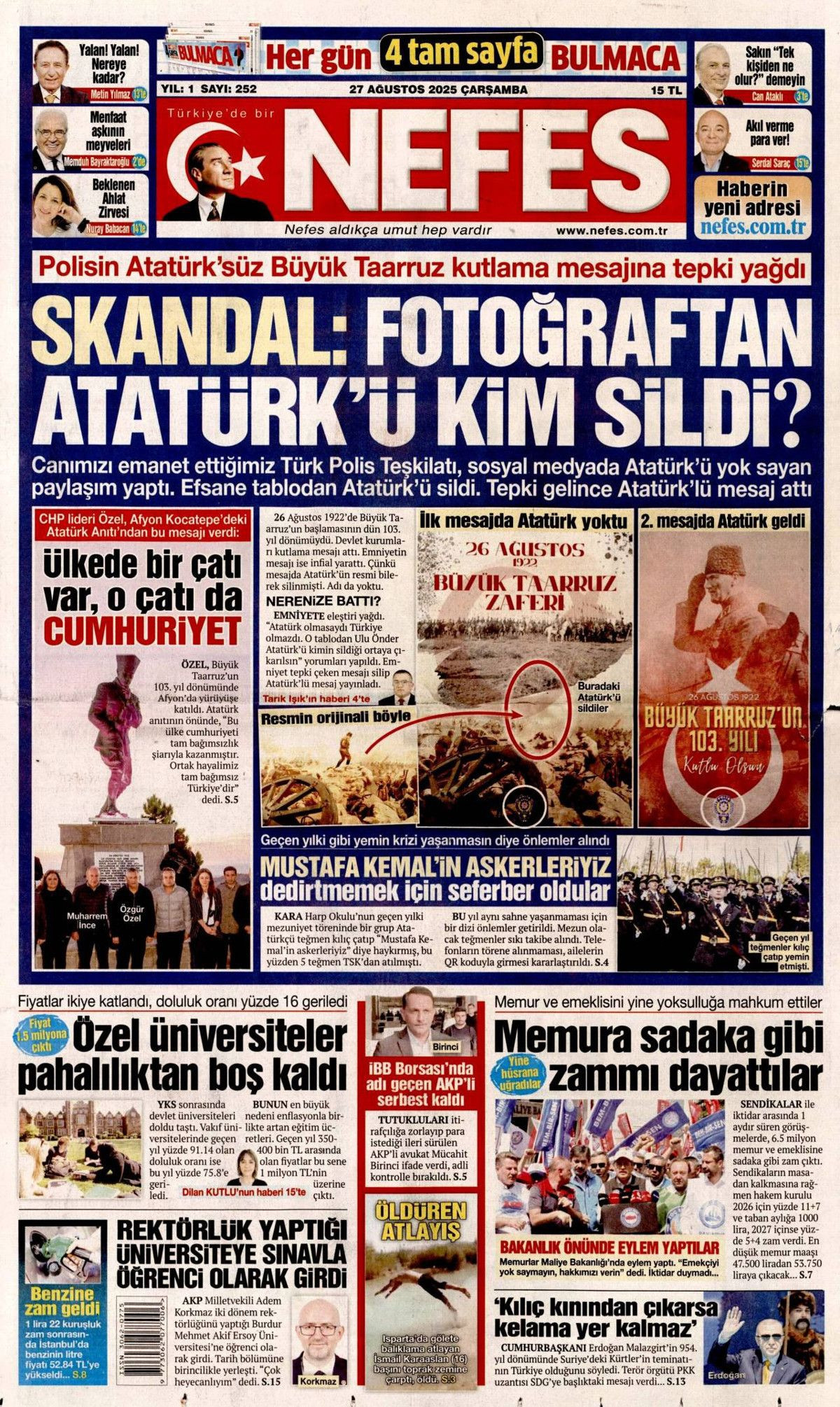 Cumhurbaşkanı Erdoğan'ın YPG'ye "Kılıç kınından çıkarsa kelama yer kalmaz" mesajı manşetlerde! Hangi gazete nasıl gördü? - Sayfa 4