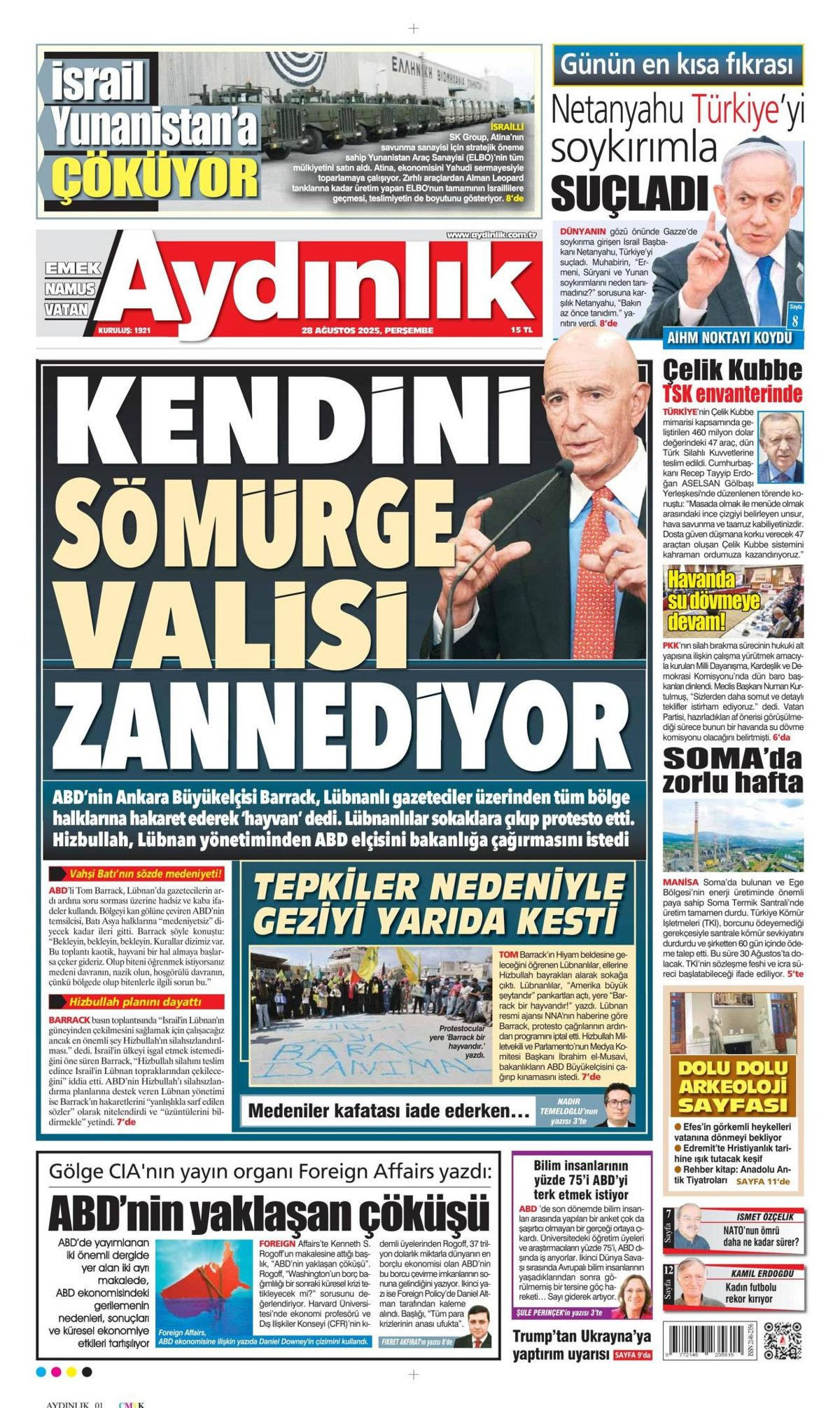 Gök vatana çelik göz: Türkiye'nin gurur günü manşetlerde! - Sayfa 6