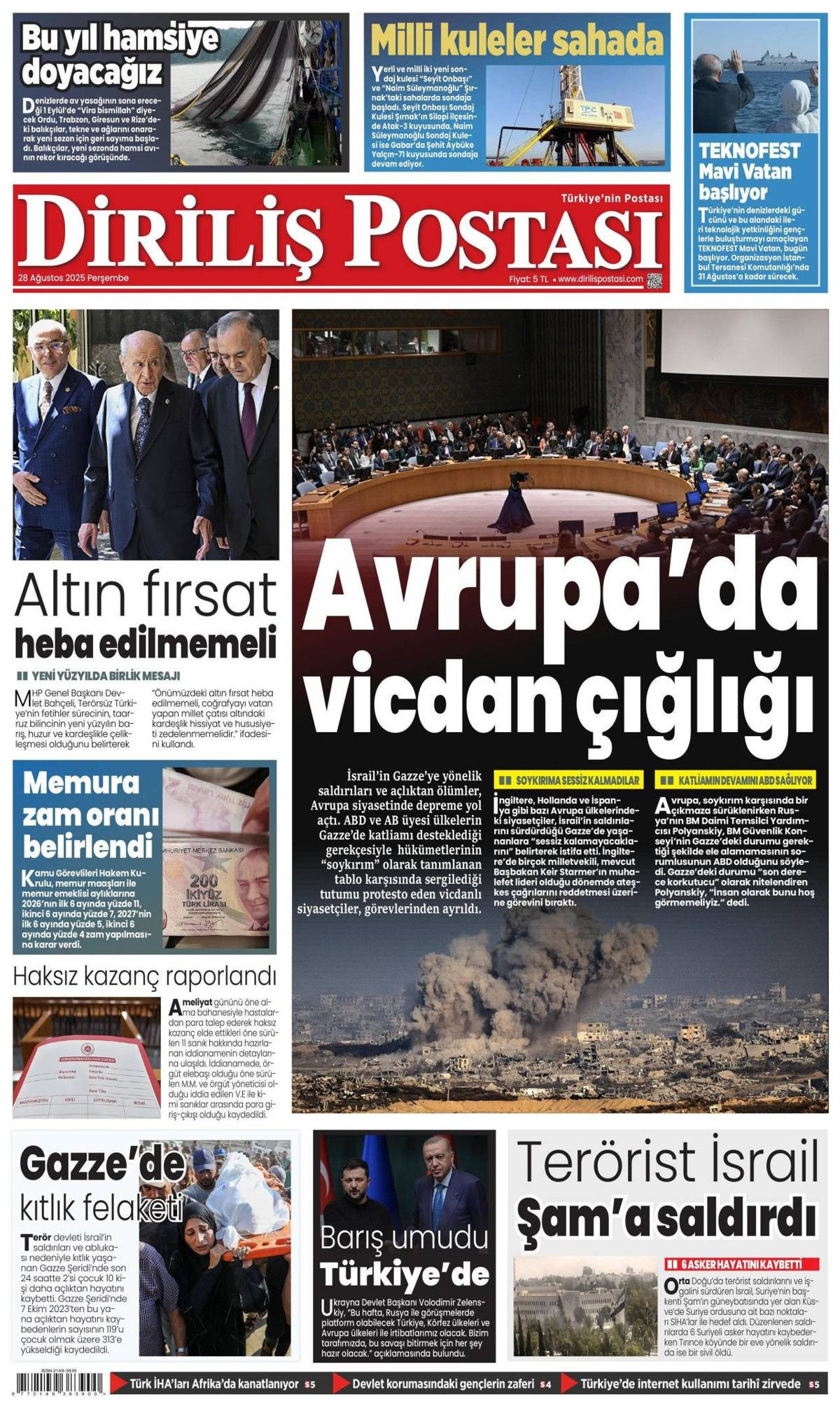 Gök vatana çelik göz: Türkiye'nin gurur günü manşetlerde! - Sayfa 13