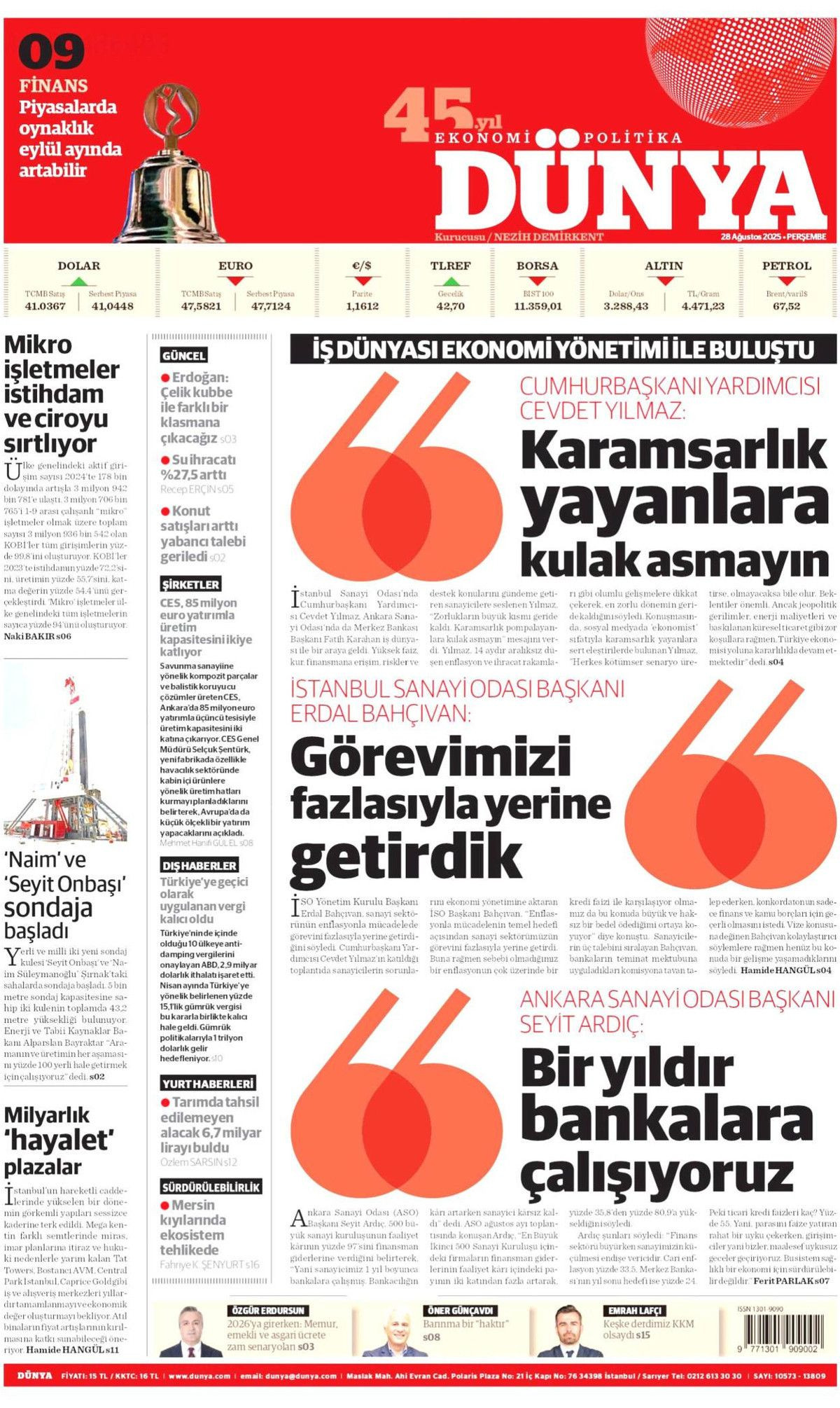 Gök vatana çelik göz: Türkiye'nin gurur günü manşetlerde! - Sayfa 16