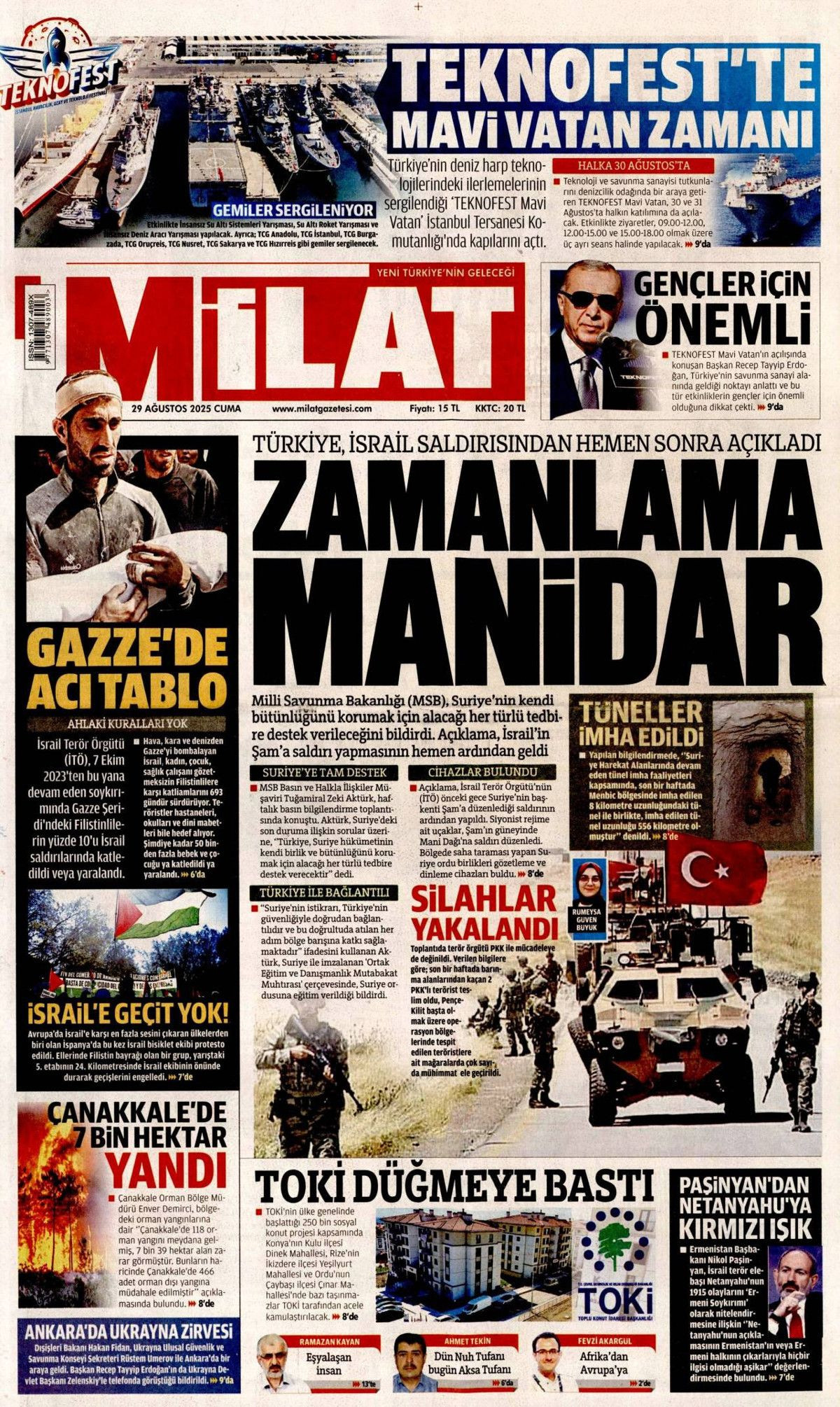 Türkiye destan yazıyor... Hasımlarımız panik içinde! Teknofest MAVİ VATAN manşetlerde! - Sayfa 18