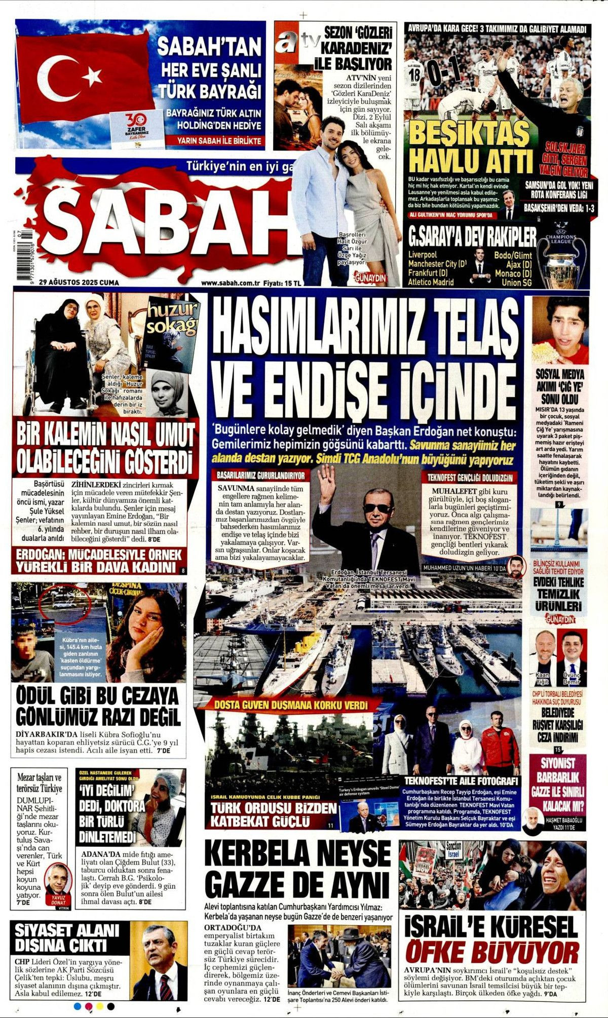 Türkiye destan yazıyor... Hasımlarımız panik içinde! Teknofest MAVİ VATAN manşetlerde! - Sayfa 1