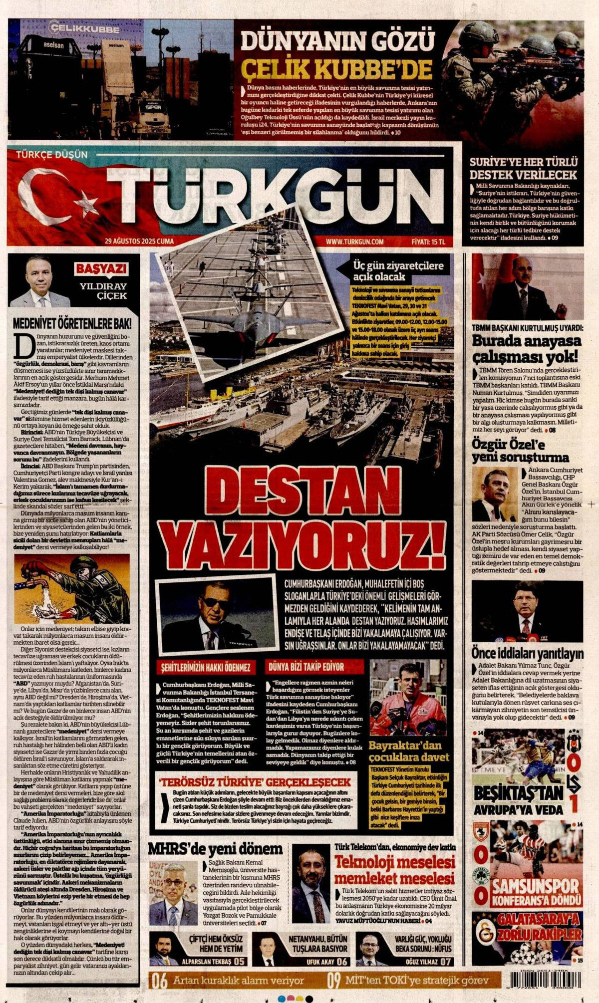 Türkiye destan yazıyor... Hasımlarımız panik içinde! Teknofest MAVİ VATAN manşetlerde! - Sayfa 12