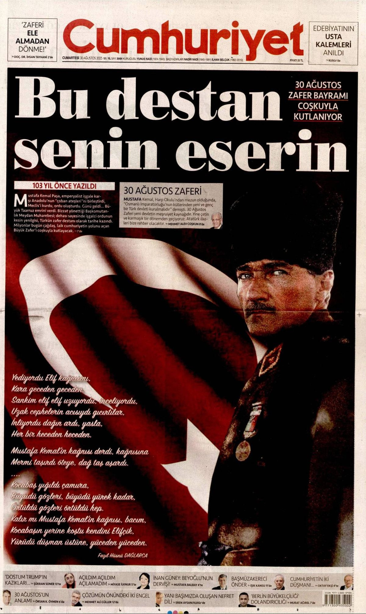 Manşetlerde 30 Ağustos coşkusu: Her adımda tarih yazdı! Büyük zaferin nefes kesen perde arkası... - Sayfa 27