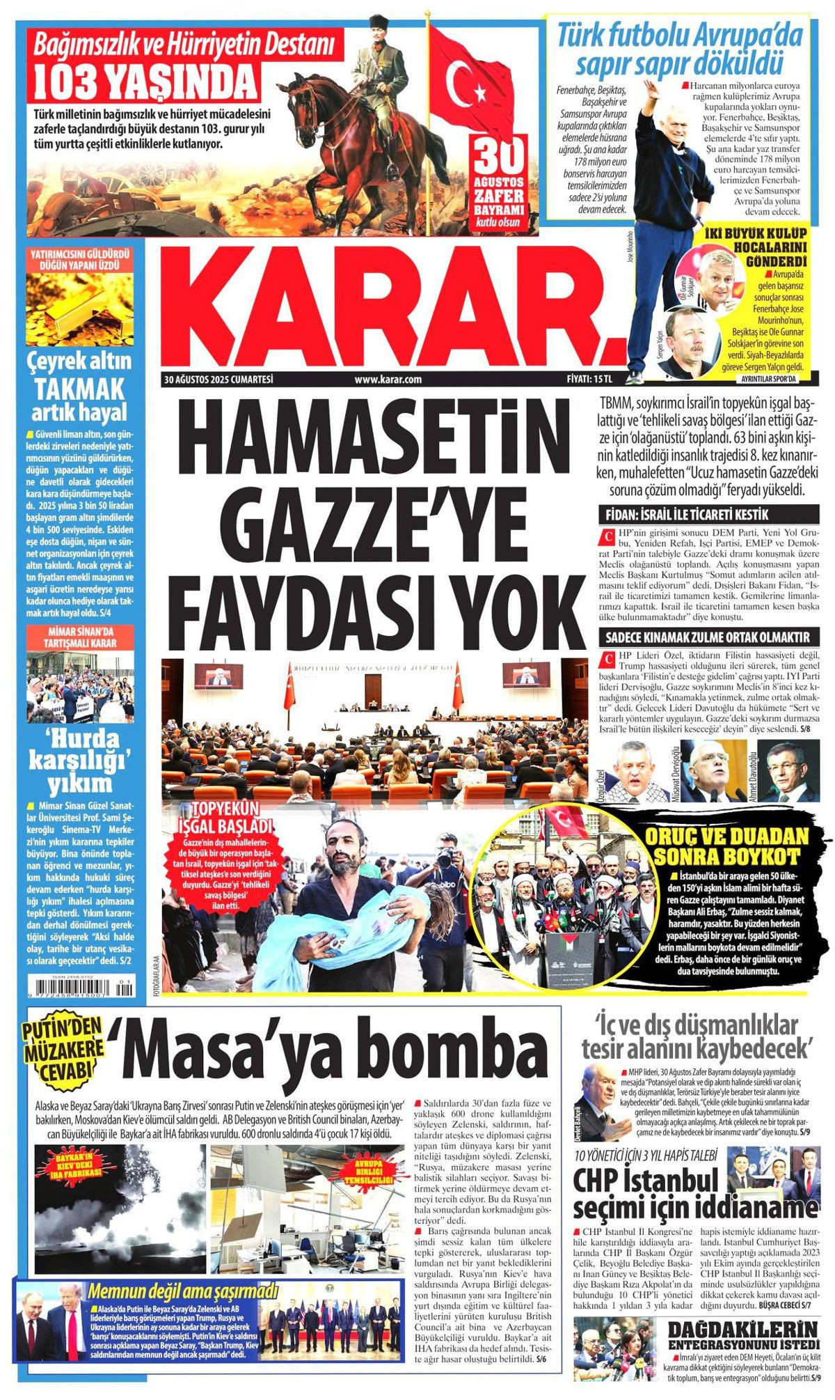 Manşetlerde 30 Ağustos coşkusu: Her adımda tarih yazdı! Büyük zaferin nefes kesen perde arkası... - Sayfa 24