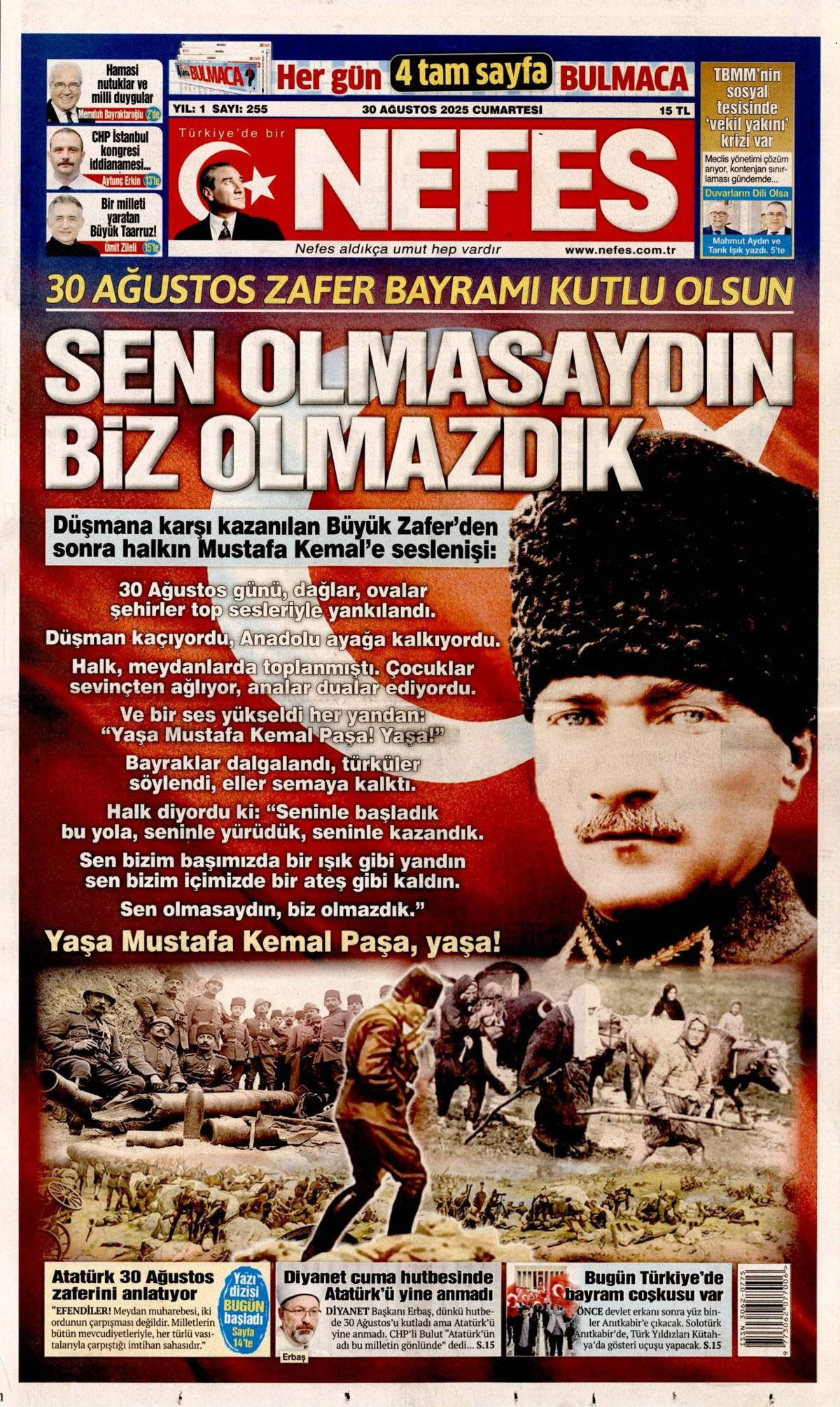 Manşetlerde 30 Ağustos coşkusu: Her adımda tarih yazdı! Büyük zaferin nefes kesen perde arkası... - Sayfa 12