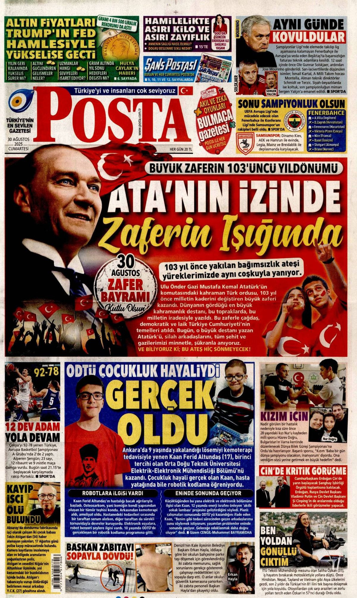 Manşetlerde 30 Ağustos coşkusu: Her adımda tarih yazdı! Büyük zaferin nefes kesen perde arkası... - Sayfa 15