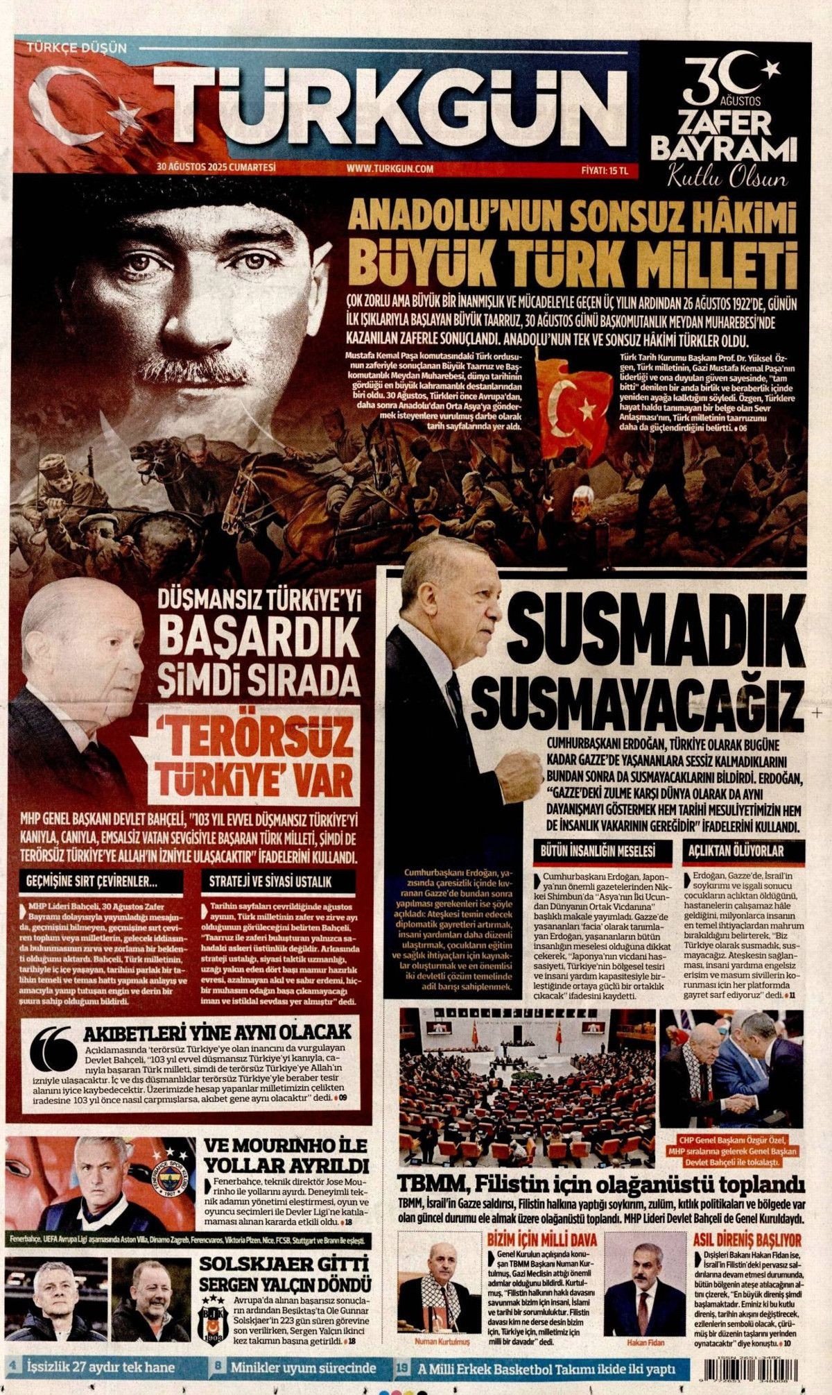 Manşetlerde 30 Ağustos coşkusu: Her adımda tarih yazdı! Büyük zaferin nefes kesen perde arkası... - Sayfa 26